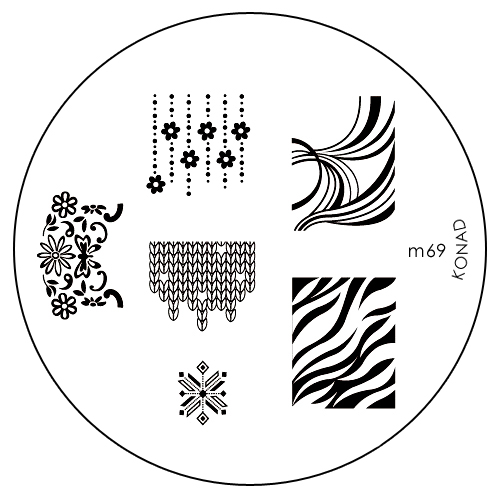 Konad Печатная форма (диск) M69 image plateSN-IPM069 Konad Печатная форма (диск) M69 image plateSN-IPM069Диск для стемпинга. Теперь создавать дизайны на ногтях стало очень просто