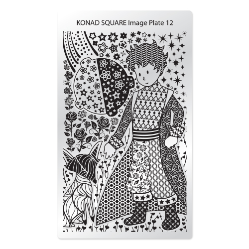 Konad Square Пластина для степинга Square Image Plate12SN-SIP12 Konad Square Пластина для степинга Square Image Plate12SN-SIP12Плитка для стемпинга. Больше узоров, больше творчества. Нанести лак на диск для стемпинга, убрать излишки скрапером, отпечатать на штамп и перенести на ноготь.