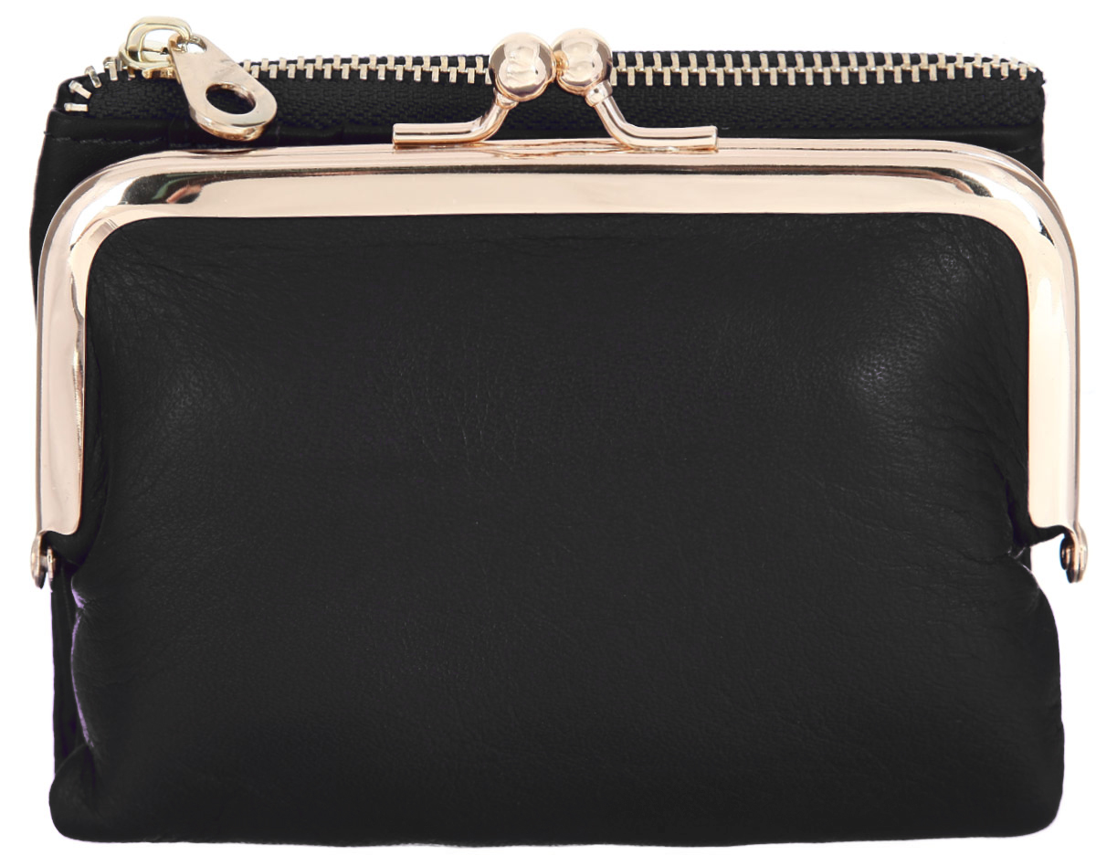 Кошелек женский Cheribags, цвет: черный. 04K-8240-1004K-8240-10 Кошелек женский Cheribags, цвет: черный. 04K-8240-1004K-8240-10Стильный кошелек Cheribags выполнен из натуральной кожи с зернистой фактурой и оформлен металлической фурнитурой. Изделие содержит три отделения: отделение для монет закрывается на рамочный замок, отделение для купюр закрывается на кнопку, дополнительное отделение закрывается на застежку-молнию. Отделение для купюр включает в себя: два накладных кармана, четыре кармашка для кредитных карт, два отделения для купюр. Практичный аксессуар от Cheribags позволит вам завершить образ и подчеркнуть стиль.