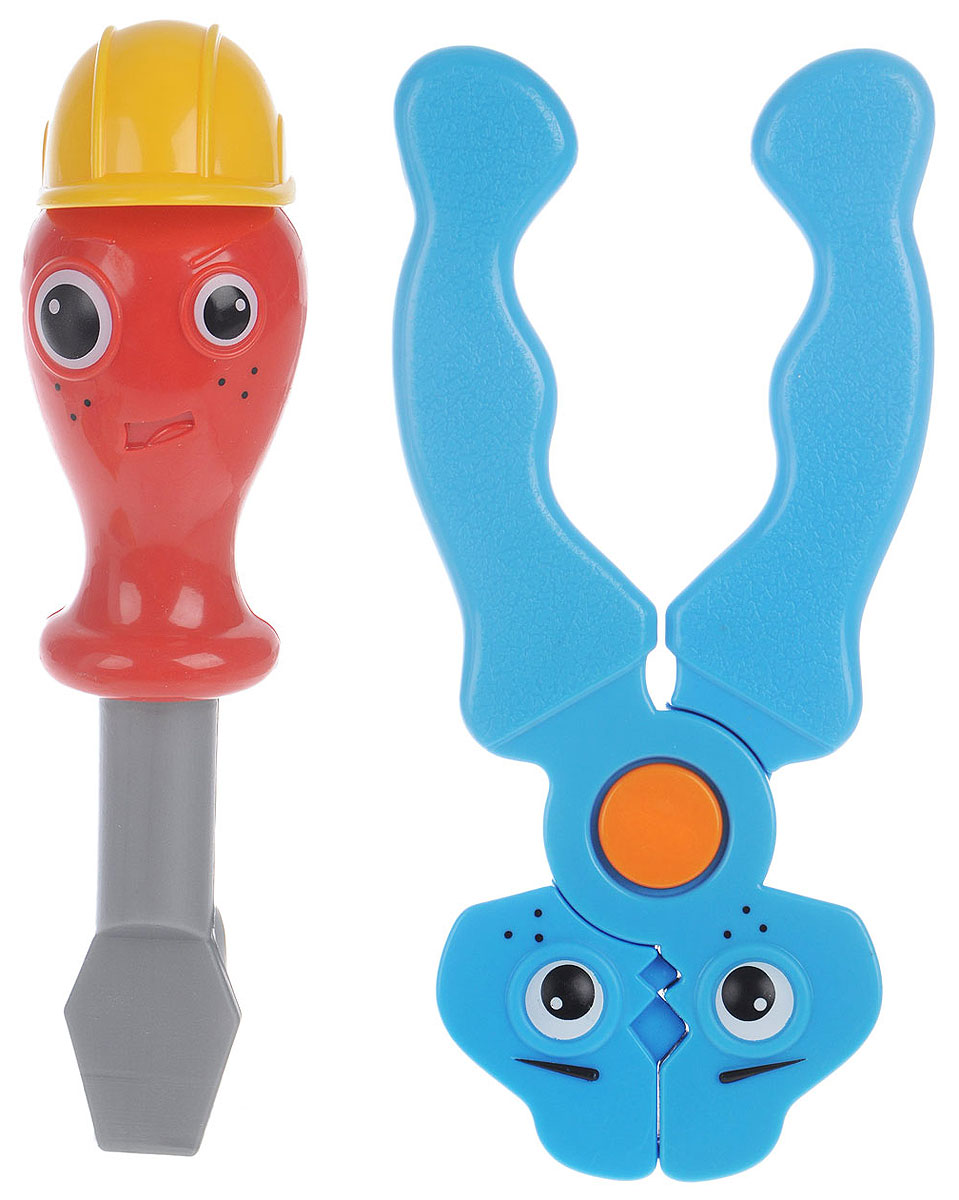1TOY Игровой набор Профи-малыш кусачки отверткаТ55984_голубой/кусачки 1TOY Игровой набор Профи-малыш кусачки отверткаТ55984_голубой/кусачкиНабор Профи-малыш состоит из кусачек и отвертки. Инструменты с нарисованными глазками изготовлены из яркого цветного пластика. В наборе есть пластиковая каска, которая очень подходит отвертке. Все составляющие набора изготовлены из безопасного качественного пластика. С помощью игрового набора с инструментами ребенок сможет обучиться быть более самостоятельным и хозяйственным. Играя в сюжетно-ролевые игры, у него развивается логическое мышление, координация движений и внимательность.