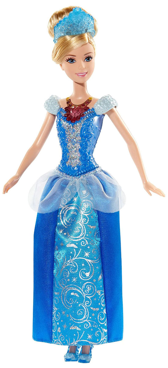 Disney Princess Кукла Ослепительные принцессы ЗолушкаBDJ22_BDJ23 Disney Princess Кукла Ослепительные принцессы ЗолушкаBDJ22_BDJ23Теперь ваши любимые Принцессы Диснея могут устраивать незабываемое световое шоу, куда бы они ни пошли! Ариэль, Золушка и Рапунцель - каждая завораживает своим блестящим платьем, дополненным специальной тиарой и роскошным колье с драгоценным камнем, которые сверкают и светятся! Кукла Disney Princess Золушка одета в шикарное голубое платье с переливающимися серебристыми узорами. Роскошные волосы Золушки убраны в прическу и украшены тиарой, на груди - колье. При нажатии на колье оно и тиара засверкают разноцветными огоньками. Ваша малышка с удовольствием будет играть с этой куклой, проигрывая сюжеты из мультсериала или придумывая различные истории. Работает от незаменяемых батареек.