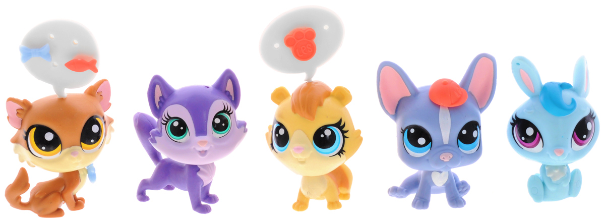 Littlest Pet Shop Игровой набор Dining DowntounB0282EU4_B5005 Littlest Pet Shop Игровой набор Dining DowntounB0282EU4_B5005Игровой набор Dining Downtoun привлечет внимание вашего малыша и не позволит ему скучать. Набор включает в себя пять разных забавных зверюшек с качающимися головами. Набор включает в себя картонный фон, аксессуары для игры и наклейки для декорирования. Головы зверьков можно пересаживать на любые другие фигурки этой серии. Также в фигурках появились отверстия для дополнительных аксессуаров, нарядов или украшений. Благодаря маленьким размерам и удобной пластиковой сумочке, в которую упакованы фигурки, ваш малыш сможет брать их с собой на прогулку или в гости. Играя с этим набором, ваша малышка прекрасно проведет время. Порадуйте своего ребенка таким замечательным подарком!