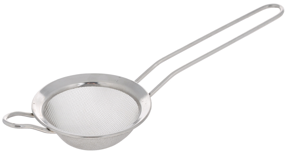 Ситечко Miolla, цвет: стальной30301-8 Ситечко Miolla, цвет: стальной30301-8Ситечко Miolla, выполненное из высококачественной коррозионностойкой стали, станет незаменимым аксессуаром на вашей кухне. Оно предназначено для просеивания и процеживания. Удобная ручка не позволит выскользнуть изделию из вашей руки. Ручка выполнена в виде петли, с помощью которой изделие можно подвесить в удобном для вас месте. Такое ситечко станет достойным дополнением к кухонному инвентарю. Диаметр ситечка по верхнему краю: 7,5 см. Глубина ситечка: 2,5 см. Длина ручки: 11,5 см.