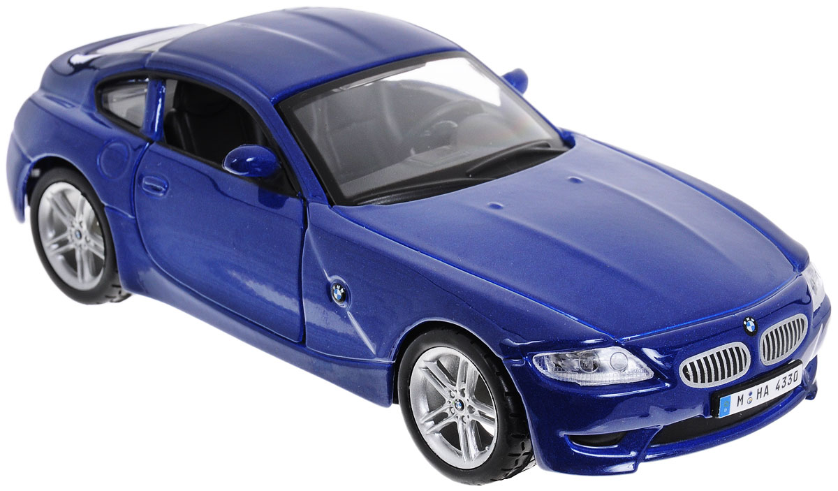 Bburago Модель автомобиля BMW Z4 M Coupe цвет синий18-43007_синий Bburago Модель автомобиля BMW Z4 M Coupe цвет синий18-43007_синийКоллекционная модель автомобиля Bburago BMW Z4 M Coupe предназначена для тех, кто любит роскошь и высокие скорости. Благодаря броской внешности, а также великолепной точности, с которой создатели этой модели масштабом 1:32 передали внешний вид настоящего автомобиля, машинка станет подлинным украшением любой коллекции авто. Машинка будет долго служить своему владельцу благодаря металлическому корпусу с элементами из пластика. Передние двери машины открываются. Шины обеспечивают отличное сцепление с любой поверхностью пола. Модель автомобиля Bburago BMW Z4 M Coupe обязательно понравится вашему ребенку и станет достойным экспонатом любой коллекции.