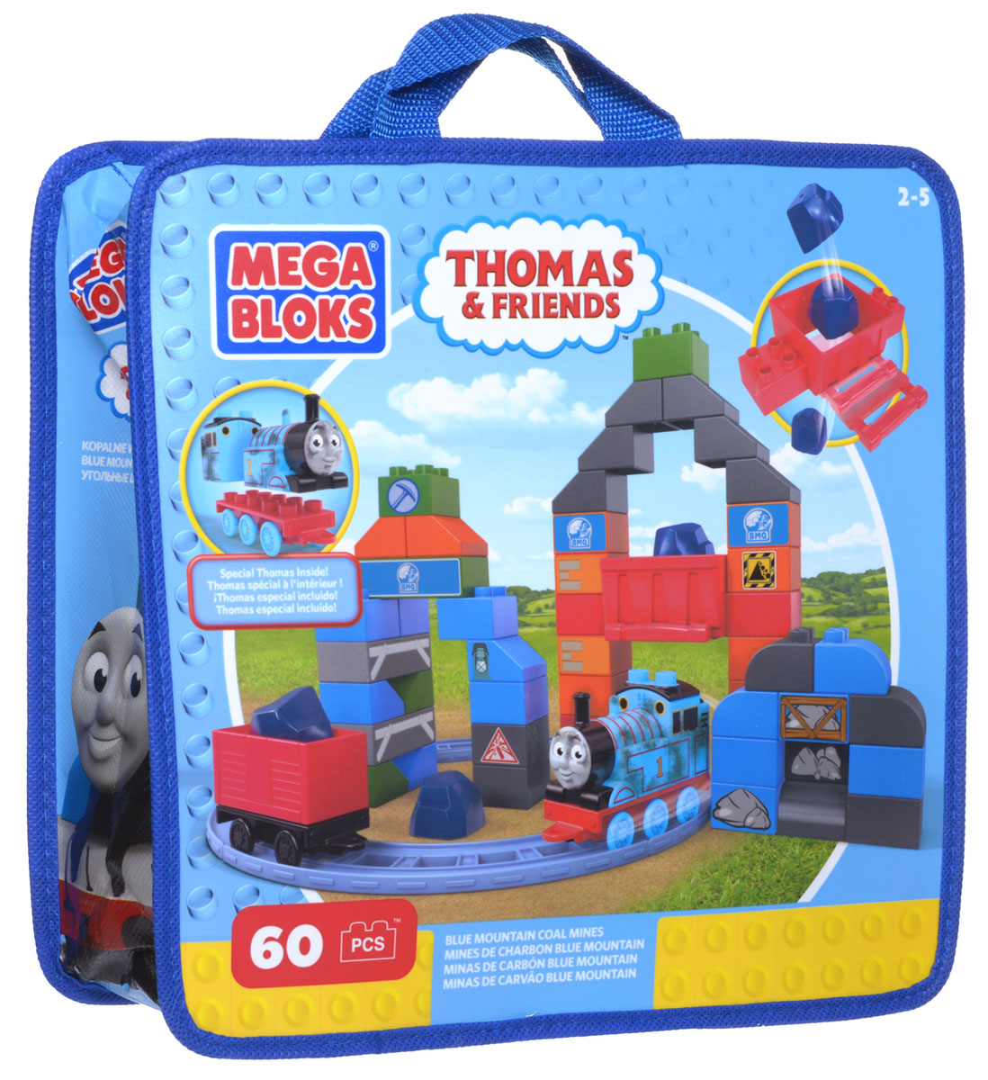 Mega Bloks Конструктор Угольные шахтыCNJ11_CNJ74 Mega Bloks Конструктор Угольные шахтыCNJ11_CNJ74Конструктор Mega Bloks Угольные шахты - удивительный подарок для вашего ребенка! Конструкторы Mega Bloks - это новые горизонты творчества. Каждый из наборов - это завершенная конструкция, имеющая некий сюжет. Этот конструктор входит в серию наборов Thomas & Friends, созданных по одноименному мультфильму. Томас и его верная команда помогают жителям городка: привозят почту, чинят железнодорожные пути и возят пассажиров к пунктам назначения. Ваш маленький водитель из 60 элементов конструктора сможет построить гору с железной дорогой, которая ведет прямо в угольную шахту. Пустите паровозик по рельсам и загрузите его вагон углем из специальных баков. Но осторожней! Не просыпьте уголь! Это тяжелая и грязная работа. Только посмотрите, Томас весь покрыт сажей! Ваш малыш сможет двигать Томаса по рельсам в разные стороны и поможет паровозику доставить уголь вовремя. Все элементы конструктора совместимы с другими сборными паровозами из этой серии....