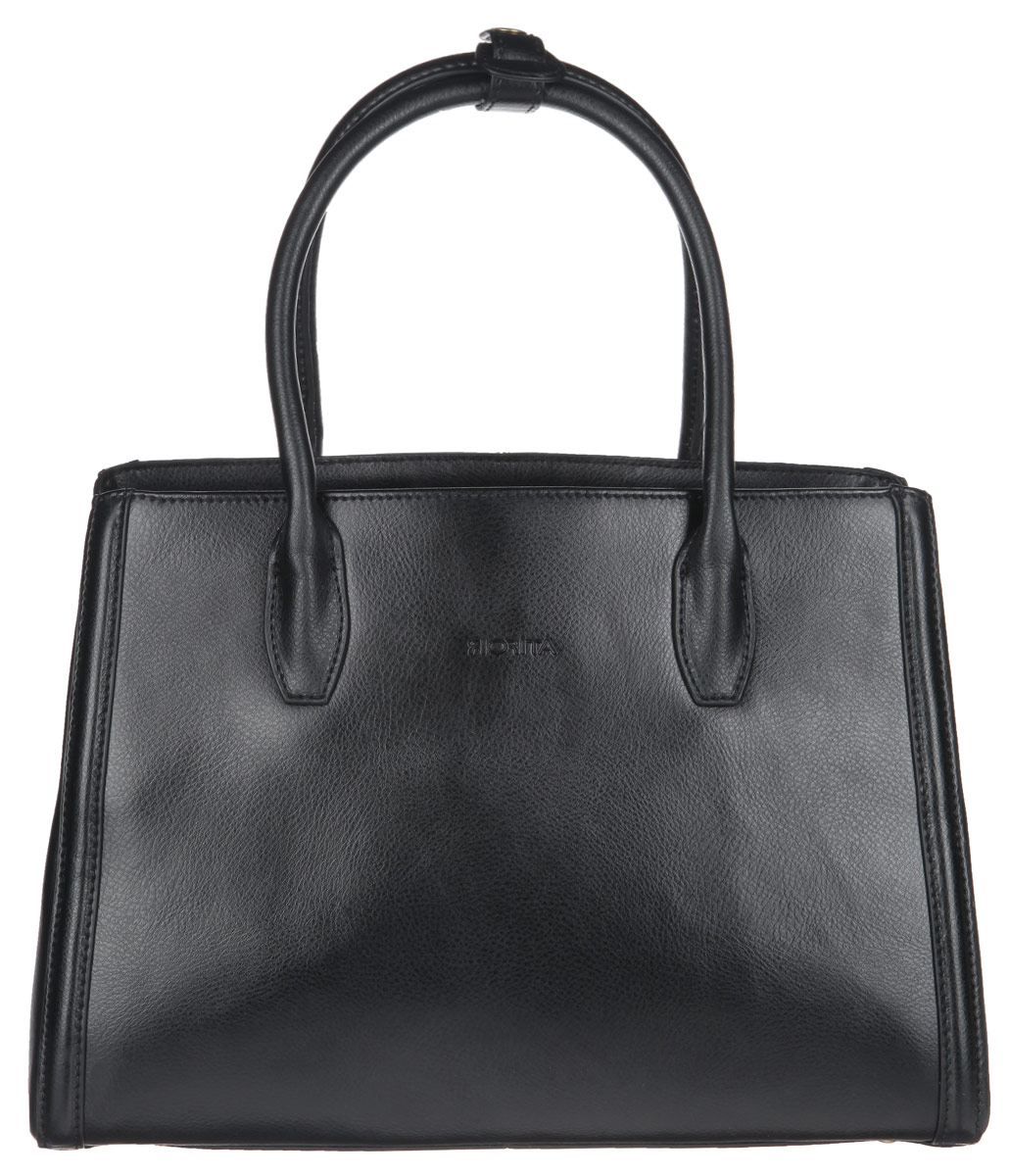 Сумка женская Fiorita, цвет: черный. 0020F0020F black Сумка женская Fiorita, цвет: черный. 0020F0020F blackСтильная женская сумка Fiorita выполнена из натуральной кожи и с лицевой стороны оформлена фирменным тиснением. Изделие имеет одно основное отделение, которое закрывается на застежку-молнию. Внутри находятся два прорезных кармашка на застежках-молниях и открытый накладной кармашек. Снаружи, на передней и задней стенках предусмотрены накладные открытые карманы. Сумка оснащена двумя удобными ручками. Основание изделия защищено от повреждений металлическими ножками. Изделие упаковано в фирменный чехол. Такая классическая сумка должна быть в гардеробе любой современной женщины.