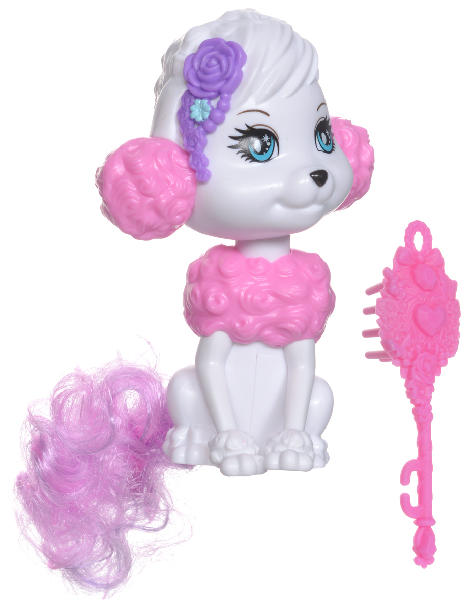 Barbie Фигурка Питомцы СобачкаDKB50_DKB52 Barbie Фигурка Питомцы СобачкаDKB50_DKB52Фигурка Barbie Питомцы: Собачка входит в серию питомцев Барби с возможностью создания причесок. Эти зверушки, питомцы Барби, с роскошными длинными хвостами готовы сменить стиль в ваших руках! Хвосты у них съемные, подходят к другим зверям серии, а чтобы их расчесывать, прилагается щетка. В серию входят: розовая единорожка, белая собачка и розовый кролик - если собрать всех троих вместе, то менять и заплетать им хвосты можно до бесконечности! Потом прическу можно расчесать прилагаемой щеткой для волос и начать сначала. Куклы и звери из Королевства длинных кос - это часы игры и раздолье для парикмахерских фантазий! В комплект входит: фигурка, расческа.