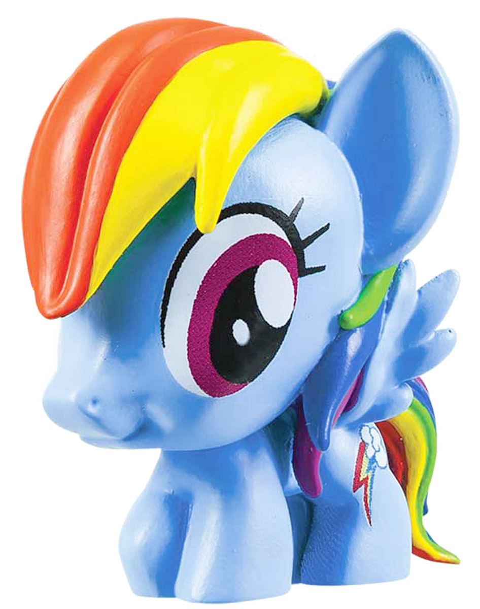 My Little Pony Фигурка-мялка Радуга Дэш1134404_голубой My Little Pony Фигурка-мялка Радуга Дэш1134404_голубойФигурка-мялка My Little Pony Радуга Дэш непременно понравятся вашей малышке! Игрушка выполнена в виде героини мультфильма My Little Pony. Игрушка изготовлена из безопасной термопластичной резины, благодаря чему ее можно сжимать, крутить, кидать - а она всегда будет возвращаться в первоначальный вид. Игрушка-мялка способствует развитию мелкой моторики пальцев рук, развивает творческое мышление, укрепляет кистевые мышцы рук, создает позитивный эмоциональный фон и является замечательным антистрессом. Порадуйте своего ребенка таким замечательным подарком!