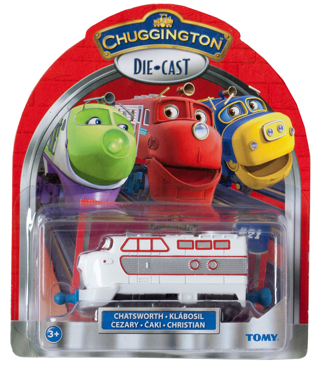 Chuggington Паровозик ЧезвортLC54012 Chuggington Паровозик ЧезвортLC54012Яркий паровозик Чезворт несомненно, привлечет внимание вашего ребенка и не позволит ему скучать. Паровозик выполнен в виде забавного персонажа из мультфильма Chuggington. Чезворт - очень правильный паровозик и сосед Гаррисона по пентхаусу. У него прекрасные манеры, он вежлив и заботлив, считает себя элитой Чаггингтона. Паровозик Чезворт - натура утонченная, он очень быстро устает от шума и суеты и потому все время хочет спать. У него есть глаза и носик, а так же очаровательная улыбка. На вагончике есть детализированные окошки, двери и люки. Впереди и сзади имеются специальные элементы для крепления с другими вагончиками. Ваш ребенок будет часами играть с паровозиком, придумывая разные истории и проигрывая любимые моменты из мультфильма. Порадуйте его таким замечательным подарком! Чаггингтон - удивительный городок из мультфильма Веселые паровозики из Чаггингтона, населенный приветливыми паровозиками. Каждый день они узнают что-то новое,...