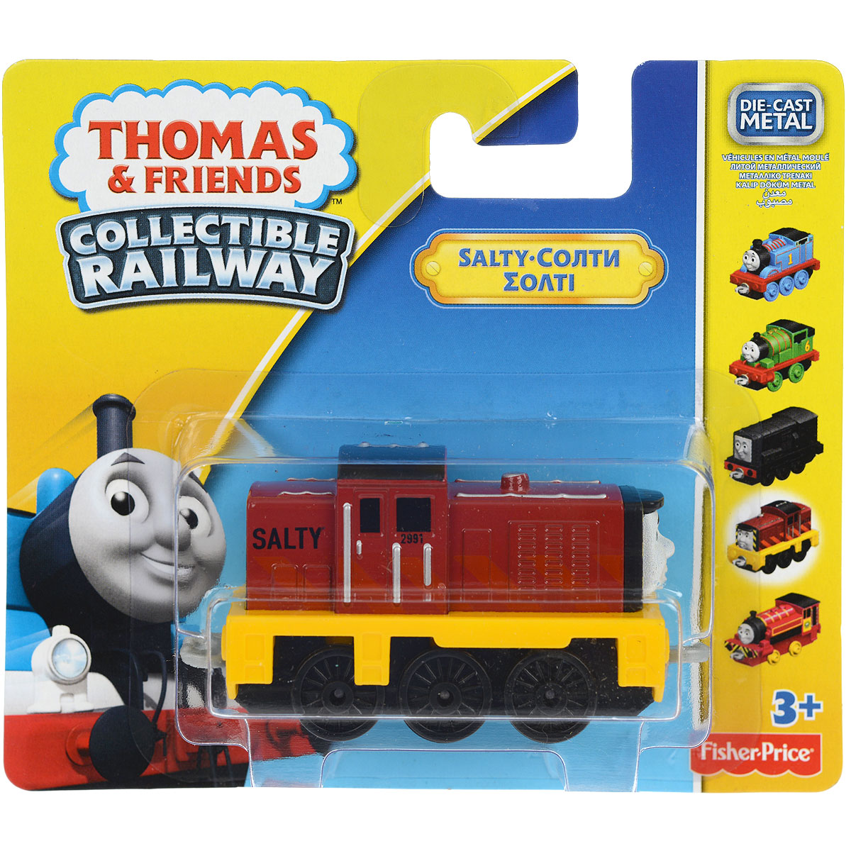 Thomas&Friends Collectors Базовый паровозик Солти, цвет: красный, желтыйBHR64/BHR82 Thomas&Friends Collectors Базовый паровозик Солти, цвет: красный, желтыйBHR64/BHR82Игрушка Thomas&Friends Collectors Базовый паровозик: Солти привлечет внимание вашего малыша и не позволит ему скучать. Паровозик выполнен из металла и пластика в виде персонажа популярного мультсериала Томас и его друзья (Thomas & Friends ). Солти - дизельный поезд. Он знает огромное количество веселых и интересных историй, которые любит рассказывать. Порадуйте своего непоседу такой замечательной игрушкой! Характеристики: Материал: металл, пластик. Размер паровозика: 7 см х 3 см х 4 см. Размер упаковки: 13 см х 11,5 см х 3 см.