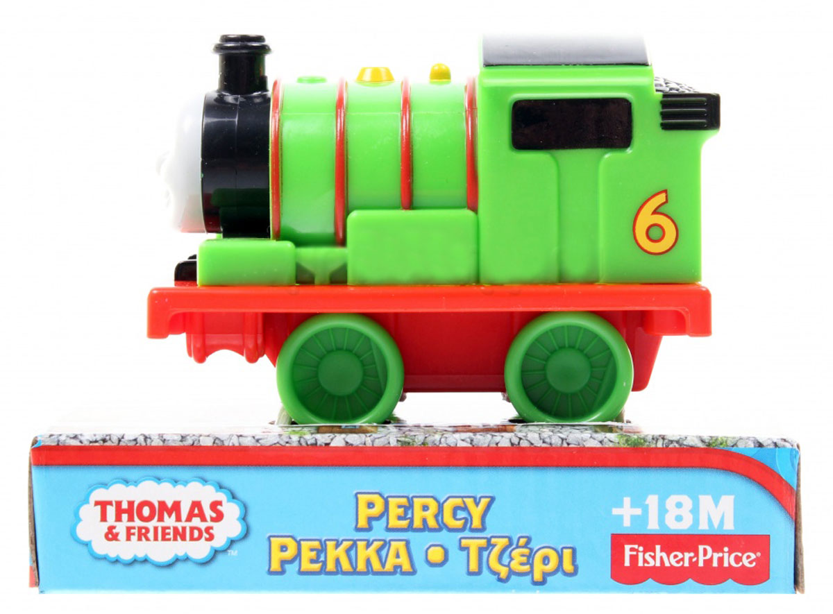 Thomas&Friends Паровозик Перси W2192W2190/W2192 Thomas&Friends Паровозик Перси W2192W2190/W2192Маленький, свободно перемещающийся паровозик Перси выполнен из пластика в виде персонажа популярного мультсериала Томас и его друзья (Thomas & Friends ). Перси - самый младший из основной команды паровозиков. Основная его работа заключается в перевозке почты. Соберите все пять своих любимых персонажей: Томаса, Перси, Гарольда, Дизеля и Чарли. Порадуйте своего непоседу такой замечательной игрушкой! Рекомендуется детям от 18 месяцев.