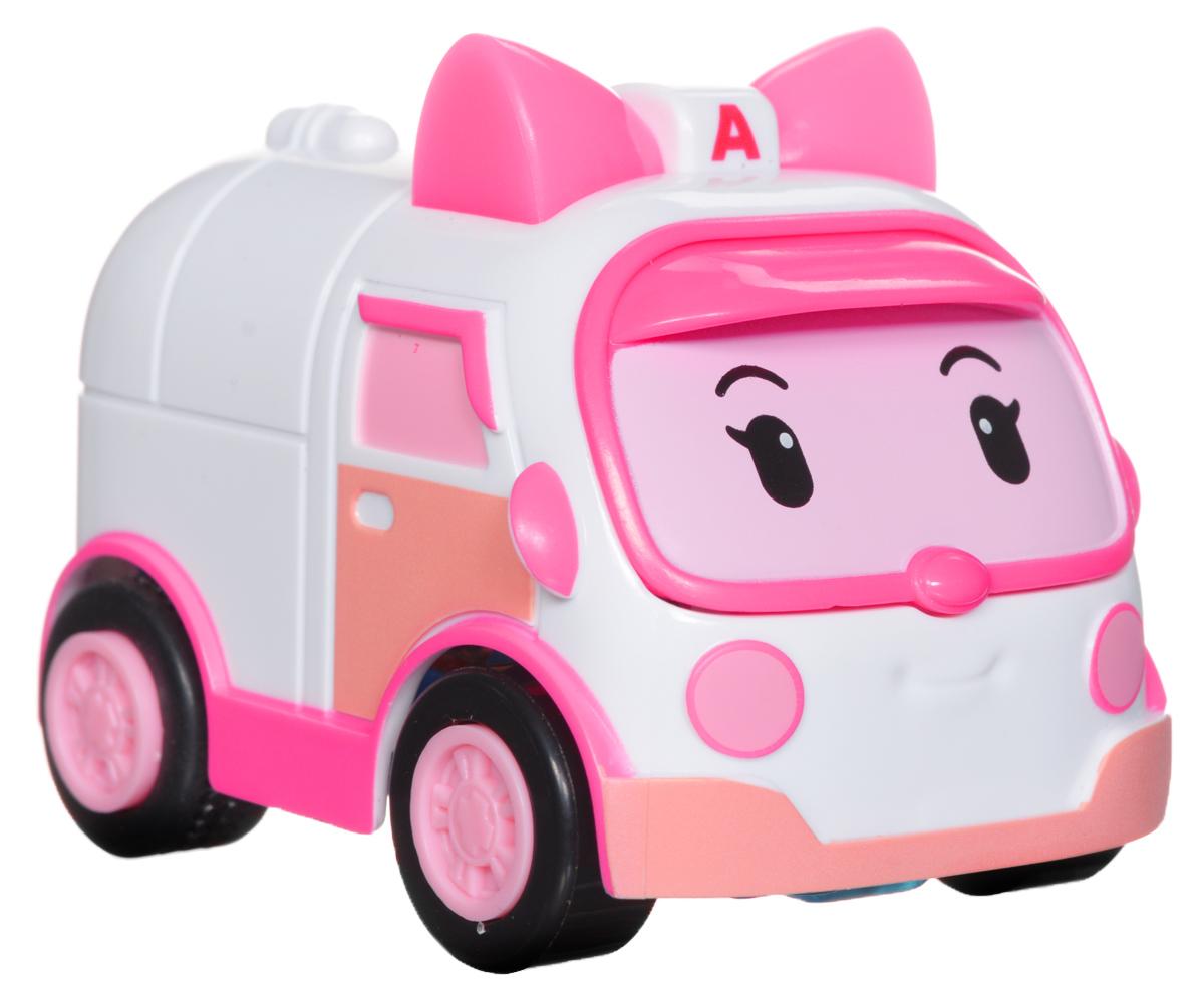 Robocar Poli Машинка Эмбер83242 Robocar Poli Машинка Эмбер83242Яркая машинка Poli Эмбер непременно понравится вашему малышу. Она выполнена из прочного материала в виде Эмбер - персонажа популярного мультсериала Robocar Poli. Машинка оснащена световыми эффектами. Благодаря небольшому размеру ребенок сможет машинку с собой на прогулку, в поездку или в гости. Порадуйте своего малыша таким замечательным подарком! Работает машинка от встроенного аккумулятора.