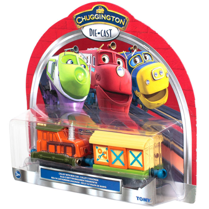 Chuggington Игровой набор Паровозик Калли с прицепомLC54005 Chuggington Игровой набор Паровозик Калли с прицепомLC54005Яркий игровой набор Паровозик Калли с прицепом, несомненно, привлечет внимание вашего ребенка и не позволит ему скучать. Набор включает в себя паровозик Калли и прицеп с грузом. Калли - паровозик с прицепом, ворчливая помощница Данбара. У нее множество специальных приспособлений для выполнения разнообразных задач. Калли, как старшая сестра стажеров- паровозиков, мчится на помощь по первому зову и с удовольствием включает желтую мигалку на крыше. У паровозика и прицепа имеются специальные элементы для крепления с другими вагончиками. Ваш ребенок будет часами играть с набором, придумывая разные истории и проигрывая любимые моменты из мультфильма. Порадуйте его таким замечательным подарком! Чаггингтон - удивительный городок из мультфильма Веселые паровозики из Чаггингтона, населенный приветливыми паровозиками. Каждый день они узнают что-то новое, радуются открытиям и обожают приключения! Центр Чаггингтона - депо, место обитания дружных...
