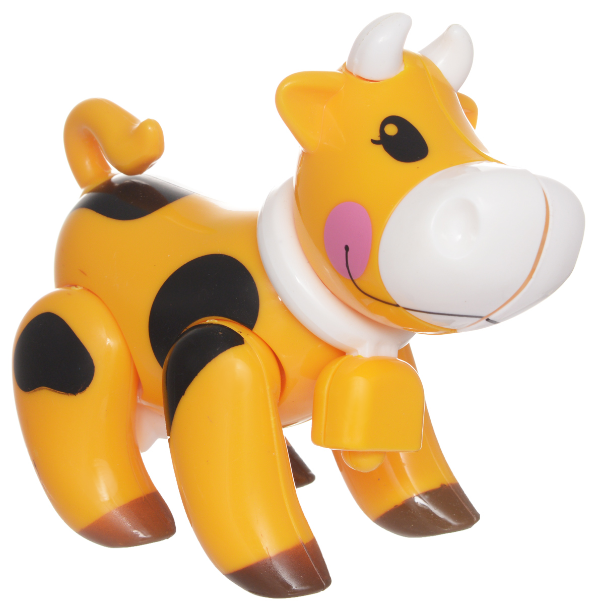 1TOY Фигурка В мире животных КороваТ57442 1TOY Фигурка В мире животных КороваТ57442Фигурка В мире животных. Корова, выполненная из яркой пластмассы в виде симпатичной желтой коровки, непременно придется по душе вашему малышу. Забавная фигурка имеет подвижные лапы, хвост и шею. Если двигать частями тела животного, то будут слышны негромкие щелкающие звуки. Фигурка В мире животных способствует развитию у ребенка цветового и звукового восприятия, мелкой моторики рук, хватательного рефлекса, осязания, координации движений и изучению живого мира нашей планеты. Отлично подходит для сюжетно-ролевых игр, которые способствуют развитию памяти и воображения у малыша.
