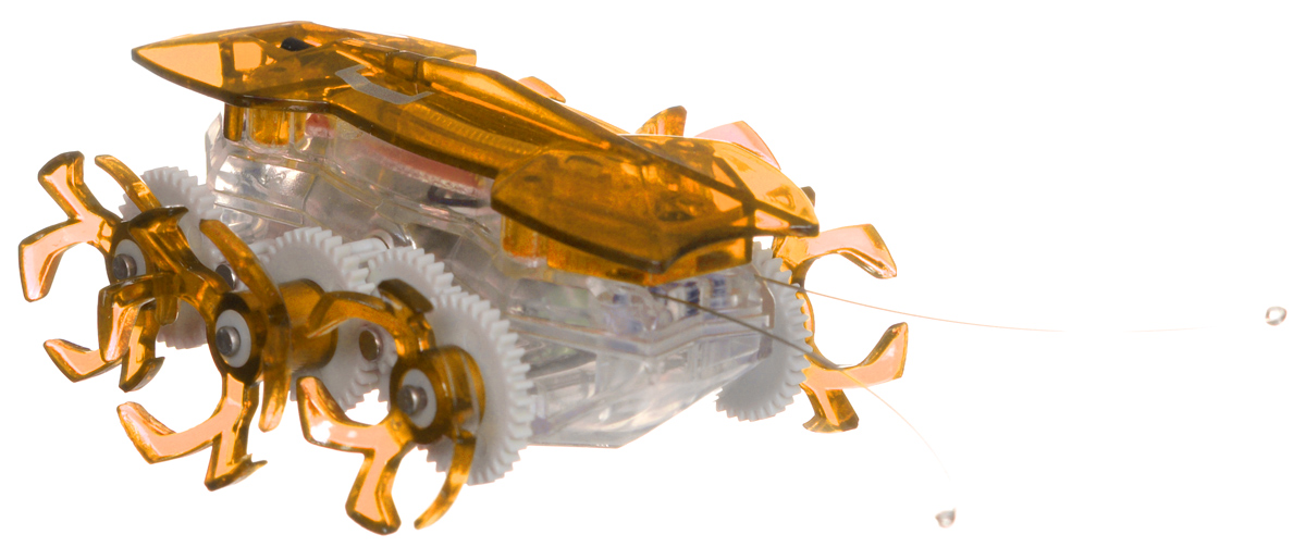 Hexbug Робот на радиоуправлении Огненный муравей цвет оранжевый477-2864_3 Hexbug Робот на радиоуправлении Огненный муравей цвет оранжевый477-2864_3Самый быстрый микро-робот теперь стал управляемым! Fire Ant — шустрый и послушный муравей. Традиционный Hexbug Ant помещался на ладони и был неуправляемым шалуном. Поймать микро-робота было невозможно: стоило только опустить букашку на гладкую твердую поверхность, нажать кнопочку, расположенную у нее под брюшком, и муравей пускался наутек! Но время неумолимо летит вперед, все меняются и растут. Также вырос и малыш-муравей. Размеры Fire Ant стали больше, изменился внешний вид шести ножек, которые стали более цепкими. Шустрый домашний питомец и послушный друг: огненный муравей совмещает в себе все достоинства микро-роботов Hexbug. С новыми огненными муравьями возможно играть не только в одиночку, но и устраивать соревнования с друзьями, ведь пульт управления умного микро-робота имеет несколько каналов: настройте их на разные каналы и два огненных муравья смогут соревноваться друг с другом! Питание: 5 батареек AG-13 (входят в комплект).
