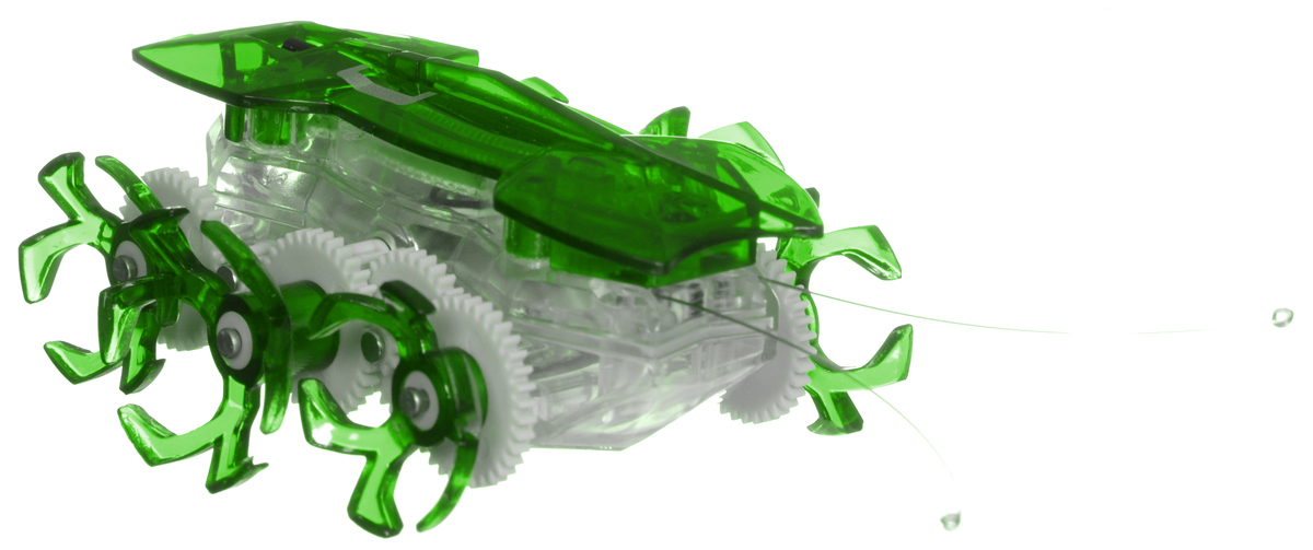 Hexbug Робот на радиоуправлении Огненный муравей цвет зеленый477-2864_2 Hexbug Робот на радиоуправлении Огненный муравей цвет зеленый477-2864_2Самый быстрый микро-робот теперь стал управляемым! Fire Ant - шустрый и послушный муравей. Традиционный Hexbug Ant помещался на ладони и был неуправляемым шалуном. Поймать микро-робота было невозможно: стоило только опустить букашку на гладкую твердую поверхность, нажать кнопочку, расположенную у нее под брюшком, и муравей пускался наутек! Но время неумолимо летит вперед, все меняются и растут. Также вырос и малыш-муравей. Размеры Fire Ant стали больше, изменился внешний вид шести ножек, которые стали более цепкими. Шустрый домашний питомец и послушный друг: огненный муравей совмещает в себе все достоинства микро-роботов Hexbug. С новыми огненными муравьями возможно играть не только в одиночку, но и устраивать соревнования с друзьями, ведь пульт управления умного микро-робота имеет несколько каналов: настройте их на разные каналы и два огненных муравья смогут соревноваться друг с другом! Питание: 5 батареек AG-13 (входят в комплект).