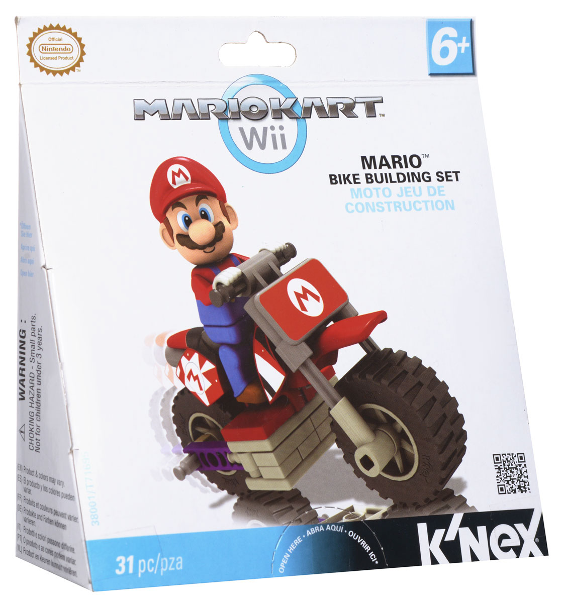 Knex Конструктор Транспорт Mario цвет красный38001/T71695 Knex Конструктор Транспорт Mario цвет красный38001/T71695Конструктор Knex Транспорт Mario понравится всем поклонникам видеоигры от компании Nintendo. Все элементы выполнены из прочного и безопасного материала. В комплект входит 31 элемент конструктора, включая фигурку любимого героя. С помощью элементов конструктора ребенок сможет собрать мотоцикл и фигурку. Ваш ребенок будет часами играть с этим конструктором и фигуркой, придумывая различные истории.