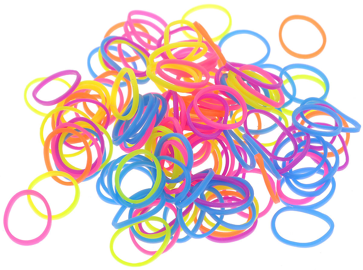 Rainbow Loom Набор резиночек Neon Mix 300 штB0071, 312094(06) Rainbow Loom Набор резиночек Neon Mix 300 штB0071, 312094(06)Набор разноцветных тонких резиночек Rainbow Loom Neon Mix подходит для создания различных украшений с помощью увлекательного плетения Rainbow Loom. Резиночки, изготовленные из силикона, хорошо тянутся, позволяя плести разнообразные узоры. Плетение резиночками удобно выполнять руками или крючком. Концы готового браслета удобно соединять специальной клипсой. В наборе - 12 клипс. Резинки очень долго сохраняют первоначальный вид и цвет. Наборы для творчества Rainbow Loom Neon Mix призваны развивать фантазию и воображение ребенка, они тренируют мелкую моторику, учат быть внимательными и терпеливыми, дают понимание моды и стиля. В наборе 300 резиночек и 12 с-образные клипсы.