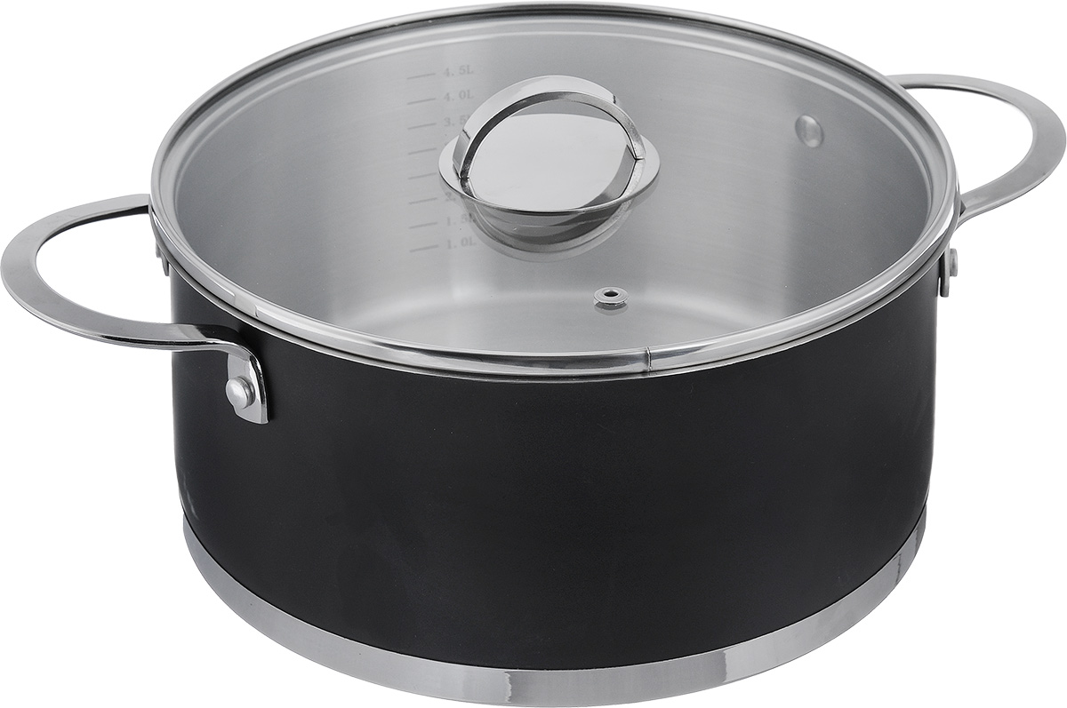 Кастрюля Beka Black Range с крышкой, 4,5 л13651244 Кастрюля Beka Black Range с крышкой, 4,5 л13651244Кастрюля Beka Black Range изготовлена из высококачественной нержавеющей стали. Абсолютно плоская по форме стеклянная крышка идеально сочетается с плоскими ручками, ровной цилиндрической формой корпуса и матовой внешней поверхностью. Утолщенное дно способствует быстрому равномерному распределению тепла. Кастрюля оснащена удобными ручками из нержавеющей стали. На внутренней поверхности имеется для удобства мерная шкала. Кастрюля Beka Black Range подходит для использования на всех типах плит, включая индукционные. Пригодна для мытья в посудомоечной машине. Кастрюля Beka Black Range станет идеальным подарком для современных хозяек, которые следят за своим здоровьем и здоровьем своей семьи. Эргономичный дизайн и функциональность позволят вам наслаждаться процессом приготовления любимых, полезных для здоровья блюд. Диаметр кастрюли: 24 см. Высота стенки кастрюли: 12 см. Ширина кастрюли (с учетом ручек): 35 см.