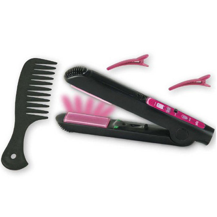 Klein Игровой набор Braun Satin Hair 7 Набор стилиста 4 предмета5869 Klein Игровой набор Braun Satin Hair 7 Набор стилиста 4 предмета5869Игровой набор Klein Braun Satin Hair 7. Набор стилиста, непременно, понравится вашей маленькой принцессе! Набор включает выпрямитель для волос, расческу и две заколочки. При включении утюжка, путем нажатия на кнопку, пластины подсвечиваются красным светом. Ваша малышка часами будет играть с этим набором, устраивая дома свою парикмахерскую. Порадуйте ее таким замечательным подарком! Необходимо докупить 1 батарею напряжением 1,5V типа ААА (не входит в комплект).