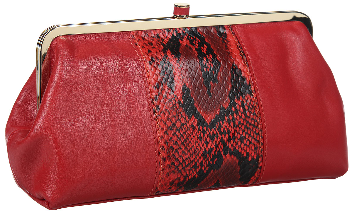 Косметичка Leo Ventoni, цвет: красный. L330910L330910-rosso Косметичка Leo Ventoni, цвет: красный. L330910L330910-rossoЭлегантная косметичка Leo Ventoni выполнена из натуральной кожи и оформлена контрастной кожаной вставкой с тиснением под рептилию. Изделие содержит одно вместительное отделение и закрывается на рамочный замок. Внутри косметички расположены: накладной карман и врезной карман на застежке-молнии. Косметичка Leo Ventoni станет незаменимым аксессуаром, который понравится любой девушке.