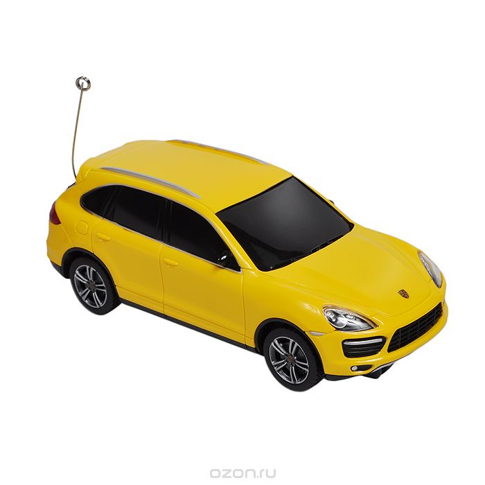 Rastar Радиоуправляемая модель Porsche Cayenne цвет желтый50300 Rastar Радиоуправляемая модель Porsche Cayenne цвет желтый50300Радиоуправляемая модель Rastar Porsche Cayenne со световыми эффектами, являющаяся точной копией настоящего автомобиля, - отличный подарок не только ребенку, но и взрослому. Машина изготовлена из современных прочных материалов и обладает высокой стабильностью движения, что позволяет полностью контролировать его процесс, управляя без суеты и страха сломать игрушку. Основные направления движения автомобиля: вперед-вправо. В комплект входят машина, пульт управления и инструкция на русском языке. Автомобиль работает от 2 батареек типа АА, пульт управления - от 2 батареек АА (не входят в комплект).