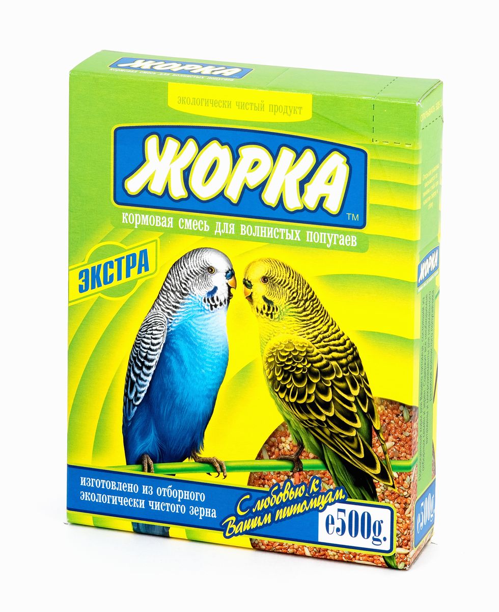 Корм для волнистых попугаев Жорка Экстра, 500 г37 Корм для волнистых попугаев Жорка Экстра, 500 г37Корм для волнистых попугаев Жорка Экстра - это полноценный корм для вашего питомца, состоящий из отборных семян и зерен. Содержит все необходимые витамины и микроэлементы для нормального развития волнистого попугайчика. Ингредиенты: просо, овес, рапс, семя льна, семена луговых трав, зерновые гранулы с медом. Состав: жиры - не более 4%, белки - не менее 13%, клетчатка - не более 14%, влажность - не более 13%, зола - не более 6%. Суточная норма составляет 1 столовую ложку на одну птицу. Товар сертифицирован.