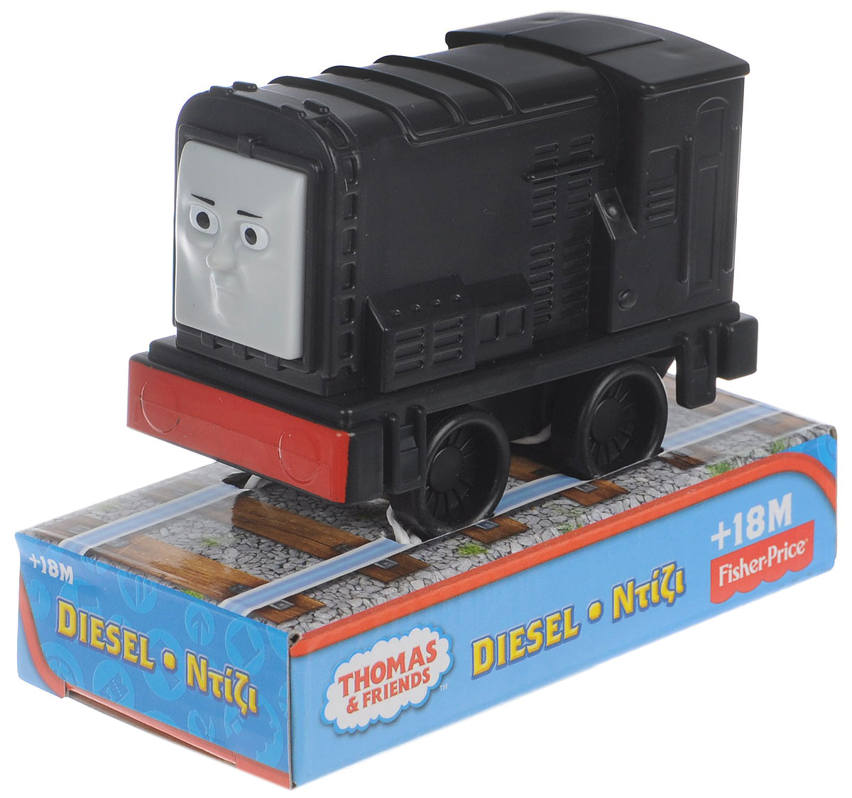 Thomas&Friends Паровозик ДизелW2190/W2194 Thomas&Friends Паровозик ДизелW2190/W2194Маленький, свободно перемещающийся паровозик Дизель выполнен из пластика в виде персонажа популярного мультсериала Томас и его друзья (Thomas & Friends ). Дизель - друг Томаса и большой проказник, однако к работе он относится серьезно и старается выполнять поручения. Соберите все пять своих любимых персонажей: Томаса, Перси, Гарольда, Дизеля и Чарли. Порадуйте своего непоседу такой замечательной игрушкой!br>Рекомендуется детям от 18 месяцев.