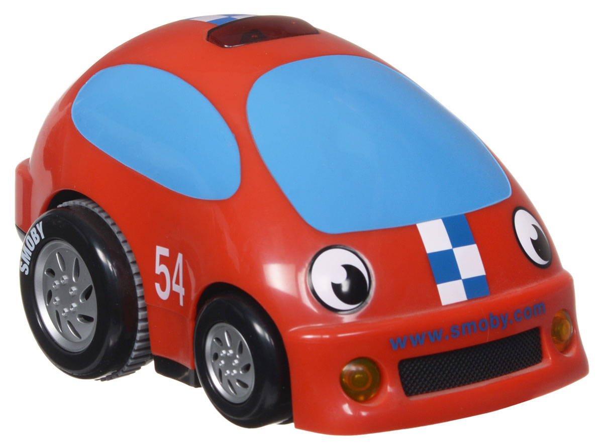 Smoby Машинка на инфракрасном управлении Vroom Planet750010 Smoby Машинка на инфракрасном управлении Vroom Planet750010Машинка на инфракрасном управлении Smoby Vroom Planet обязательно понравится вашему малышу. Яркая машинка Smoby Vroom Planet выполнена из прочного безопасного пластика. Ребенок не будет выпускать из рук интересный по дизайну пульт управления, который имитирует компьютерную мышку. А уж когда машинка тронется с места, восторгу малыша не будет предела! Машинка двигается вперед, назад, влево и вправо. При движении у машинки светятся фары и мигалка, а при нажатии на кнопку на корпусе автомобиля или на пульте раздается звук работающего двигателя, звук тормозов, гудок, звучит музыка. Порадуйте своего малыша таким замечательным подарком! Для работы игрушки необходимы 4 батарейки типа АА (входят в комплект). Для работы пульта управления необходимы 2 батарейки типа ААА (не входят в комплект).
