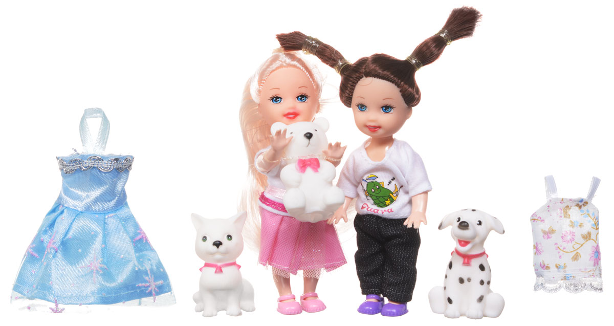 1TOY Игровой набор Красотка Mini Прогулка в городеТ55627 1TOY Игровой набор Красотка Mini Прогулка в городеТ55627Игровой набор Прогулка в городе порадуют любую девочку и надолго увлекут ее. В наборе две мини-куколки - блондинка и брюнетка, любительницы гламура и моды. Маленькие куколки в симпатичных одеждах, объединенные общей темой Прогулка в городе. В представленный набор входят любимцы красоток - собачка, кошечка, медвежонок. Маленькие куколки могут сменить наряды - в комплекте сменные платья для Красоток. Вашей дочурке непременно понравится заплетать и расчесывать длинные волосы куколок, придумывая разнообразные прически. Руки, ноги и голова кукол подвижны, благодаря чему им можно придавать разнообразные позы. Набор поставляется в красивой подарочной упаковке, на которой изображен городской пейзаж. Игры с куклой способствуют эмоциональному развитию, помогают формировать воображение и художественный вкус, а также разовьют в вашей малышке чувство ответственности и заботы. Великолепное качество исполнения делают эту куколку чудесным подарком к любому празднику.