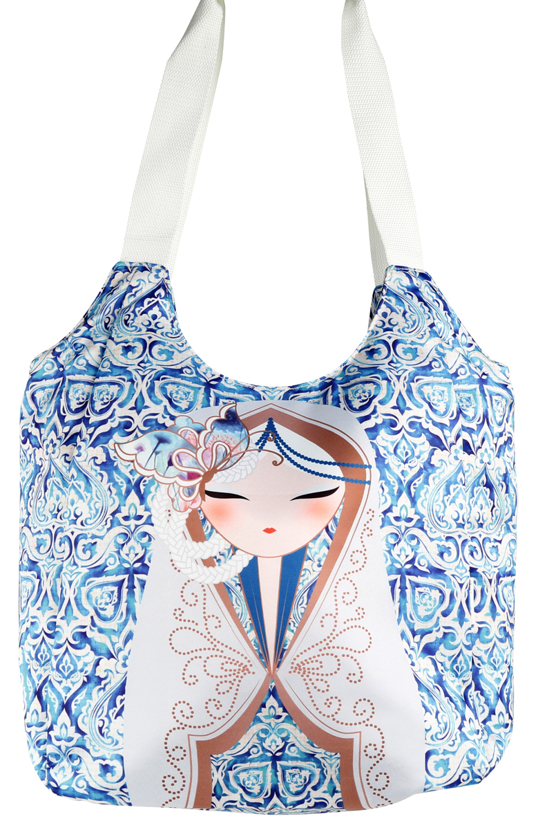 Сумка женская Kimmidoll. BKF010BKF010 Сумка женская Kimmidoll. BKF010BKF010Яркая сумка Kimmidoll выполнена из сатина и текстиля, оформлена изображением японской куколки-матрешки. Сумка имеет одно просторное отделение и закрывается на молнию, бегунок которой оформлен золотистой кисточкой. Внутри изделия расположен врезной карман на молнии. Сумка дополнена практичными ручками, которые позволят носить изделие, как в руках, так и на плече. Такой аксессуар оригинального дизайна придется по душе любительнице стильных и практичных вещиц.