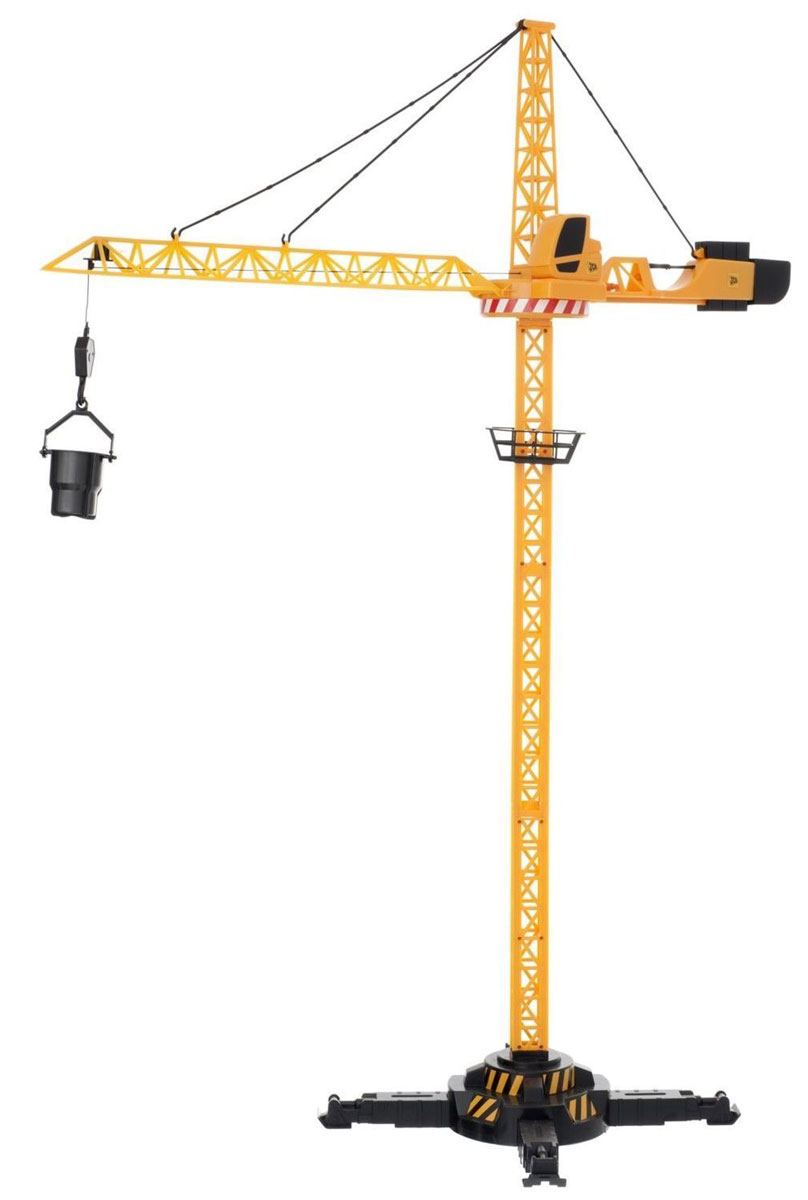HTI Башенный кран на дистанционном управлении JCB1415390.V15 HTI Башенный кран на дистанционном управлении JCB1415390.V15Почувствуй себя настоящим строителем с башенным краном JCB на радиоуправлении! Радиоуправляемый башенный кран JCB сделан из высококачественной прочной пластмассы, что позволит ещё дольше играть с ним, не боясь поломок. Игрушка высотой целых 120 см является уменьшенной копией своего прототипа - современной строительной техники JCB. Управляй башенным краном с помощью пульта! Поднимай и опускай на нужную высоту строительные материалы, двигай стрелу крана вперед или назад, поворачивай кран вокруг своей оси и аккуратно опускай кубики на нужное место. Построй свой уникальный многоэтажный дом! Кран имеет прочную устойчивую конструкцию, что не позволит ему случайно упасть при транспортировке грузов. Кроме того, кран очень легко и быстро собирается и разбирается - достаточно отцепить три крючка, и стрела сложится. В комплекте вместе с краном идут разные приспособления для подъёма грузов, пульт управления, а также наклейки для украшения. Удивите своего маленького...