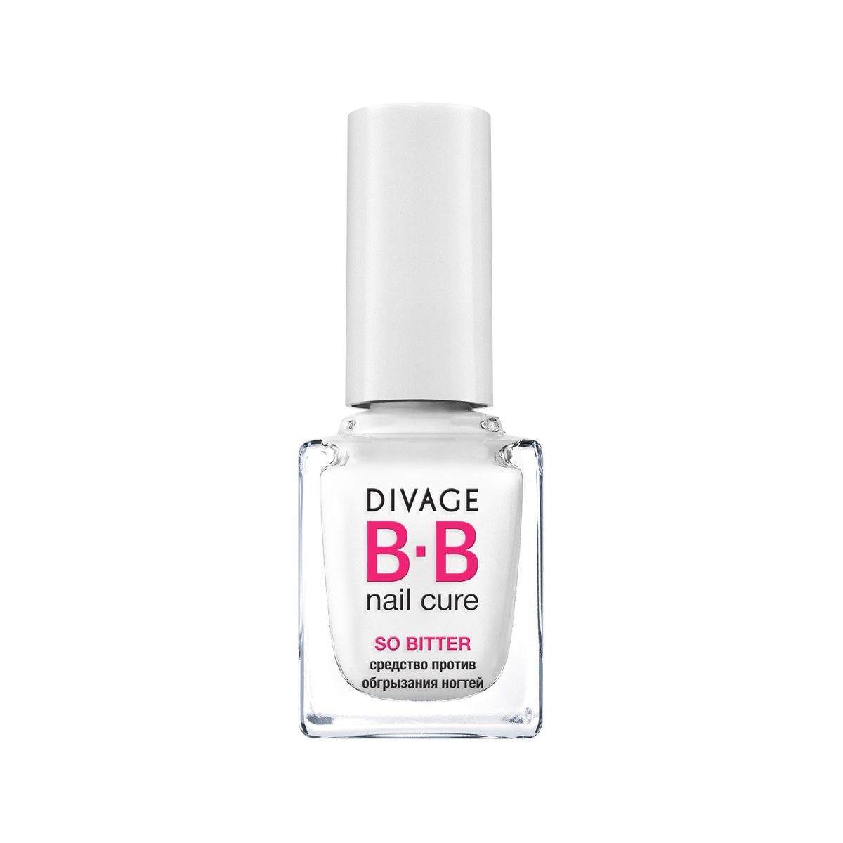 DIVAGE BB NAIL CURE Средство против обгрызания ногтей «SO BITTER», 12 мл002555 DIVAGE BB NAIL CURE Средство против обгрызания ногтей «SO BITTER», 12 мл002555Средство Divage BB So Bitter отбивает охоту обгрызать ногти и кутикулы, оставляя во рту неприятный вкусовой эффект при контакте. Имеет кислый вкус. Безвредно для организма. Водостойкая формула. Средство действует на протяжении двух дней. Характеристики: Объем: 12 мл. Товар сертифицирован.
