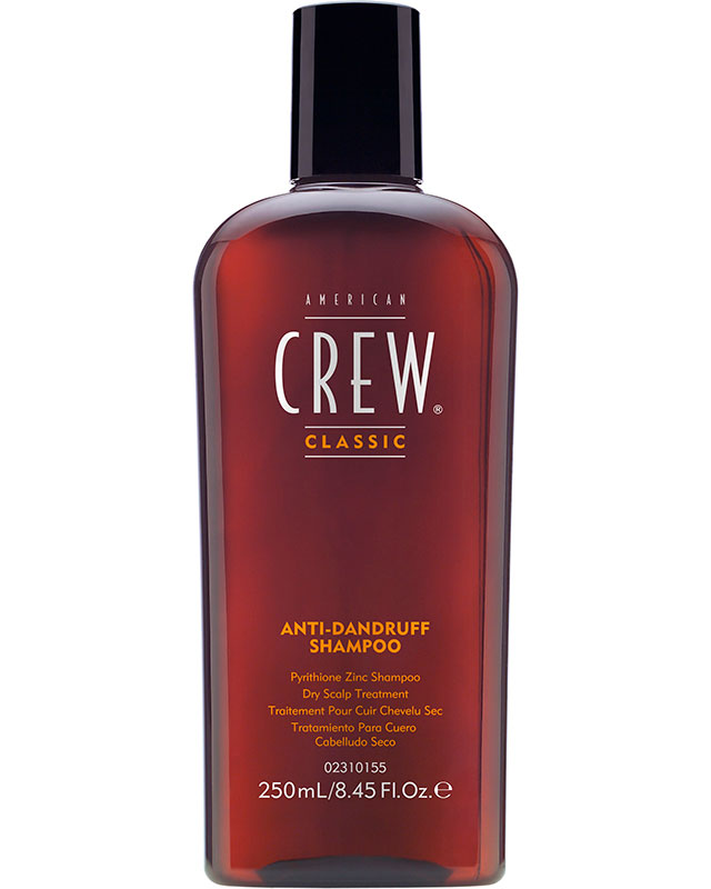 American Crew Шампунь против перхоти Classic Anti-Dandruff 250 мл7207887000 American Crew Шампунь против перхоти Classic Anti-Dandruff 250 мл7207887000Шампунь против перхоти обеспечивает прекрасный уход за сухой кожей головы. Данный шампунь от компании Американ Крю подходит как для нормальных, так и для сухих, ломких и повреждённых волос с перхотью. Благодаря шампуню American Crew волосы приобретают эластичность, мягкость и здоровый вид и блеск, а такой активный ингредиент, входящий в состав средства, как цинк, отлично препятствует шелушению и зуду кожи головы, в результате чего устраняется проблема перхоти. Шампунь Американ Crew Anti-Dandruff восстанавливает и укрепляет волосы, охлаждает и освежает кожу головы, подходит для частого применения. отличное и надёжное средство для избавления от перхоти. Состав: ментол, масло мяты кучерявой, лимонная кислота, цинк пиритион 0,5%.