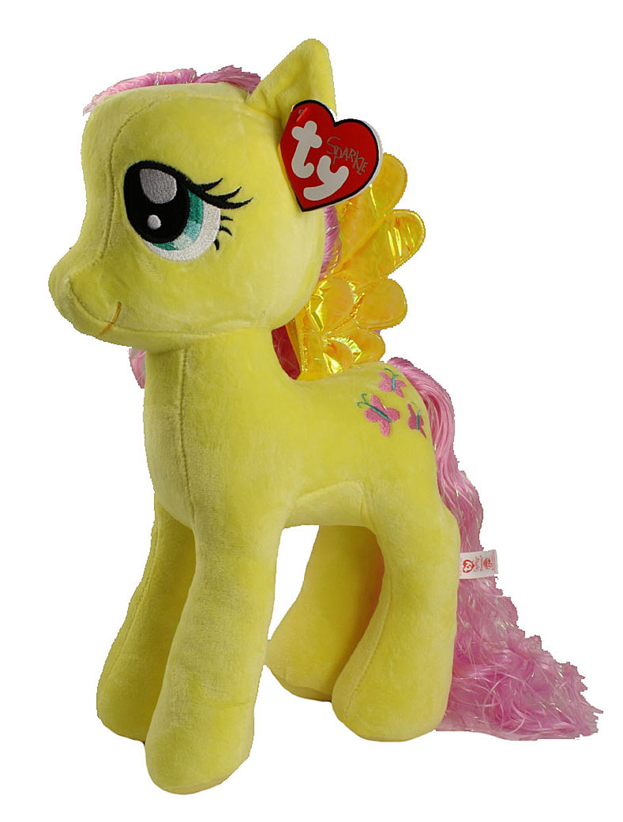 TY Мягкая игрушка Пони Fluttershy 40 см90208 TY Мягкая игрушка Пони Fluttershy 40 см90208Мягкая игрушка Пони Fluttershy вызовет улыбку у каждого, кто ее увидит. Игрушка изготовлена из безопасных, приятных на ощупь материалов в виде героини мультфильма My Little Pony. У пони сиреневая длинная грива, блестящие крылышки и огромные вышитые глазки. Пластиковые гранулы, используемые при набивке игрушки, способствуют развитию мелкой моторики рук ребенка. Симпатичная игрушка будет радовать вашего ребенка, а также способствовать полноценному и гармоничному развитию его личности. Великолепное качество исполнения делают эту игрушку чудесным подарком к любому празднику как для ребенка, так и взрослого человека!
