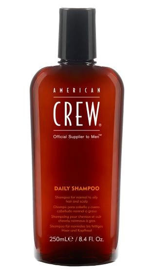 American Crew Шампунь для ежедневного ухода Classic Daily Shampoo 250 мл7209560000 American Crew Шампунь для ежедневного ухода Classic Daily Shampoo 250 мл7209560000Предназначенный для ежедневного ухода шампунь American Crew Classic Daily Shampoo включает в себя огромное количество полезных компонентов. Кора мыльного дерева очищает кожу головы и волосы, не влияя при этом на их структуру. Экстракты тимьяна и розмарина придают необходимое увлажнение, а блеск и силу волосам дадут протеины пшеницы. Данное средство рекомендуется для обогащения и очищения жирных и нормальных волос.