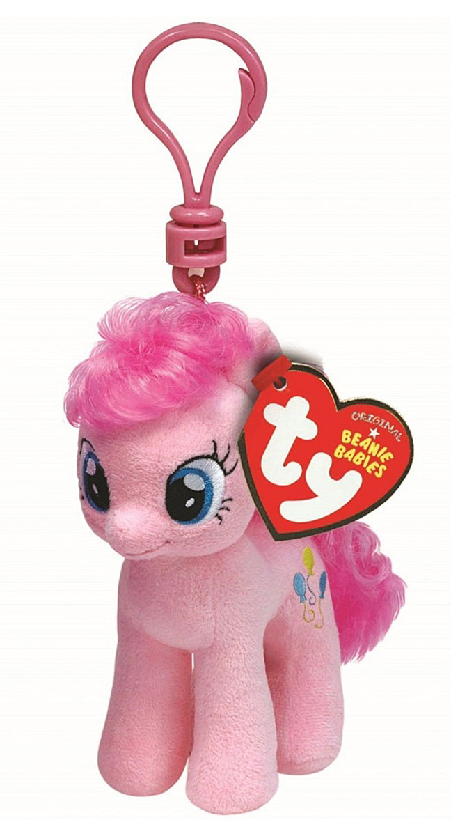 TY Мягкая игрушка-брелок Пони Pinkie Pie 10 см41103 TY Мягкая игрушка-брелок Пони Pinkie Pie 10 см41103Мягкая игрушка-брелок Пони Pinkie Pie станет самым лучшим другом вашему малышу. У пони мягкая шерстка, оригинальный окрас и огромные наклеенные глазки. С помощью пластмассового карабина брелок с пони можно пристегнуть на пояс, к рюкзаку, сумке, повесить на связку ключей. Яркое, интересное оформление игрушки притягивает взгляд! Это отличный подарок для любого ребенка!