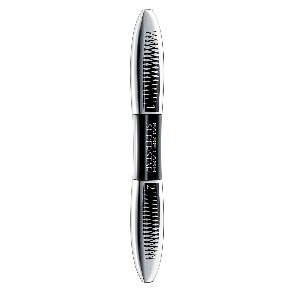 LOreal Paris Тушь для ресниц Накладные Ресницы Суперстар, для суперобъема и супердлины, черная, 34 гA8164600 LOreal Paris Тушь для ресниц Накладные Ресницы Суперстар, для суперобъема и супердлины, черная, 34 гA8164600Откройте для себя новый эффект накладных ресниц: Сногсшибательный взгляд суперзвезды. Всего 2 шага для придания ресницам суперобъема и супердлины. Основа делает ресницы гуще и придает суперэффектный объем, щеточка захватывает и прокрашивает каждую ресничку. Верхнее покрытие с микроволокнами безупречно покрывает основу насыщенным черным цветом и заметно удлиняет каждую ресницу.Почувствуйте себя суперзвездой!