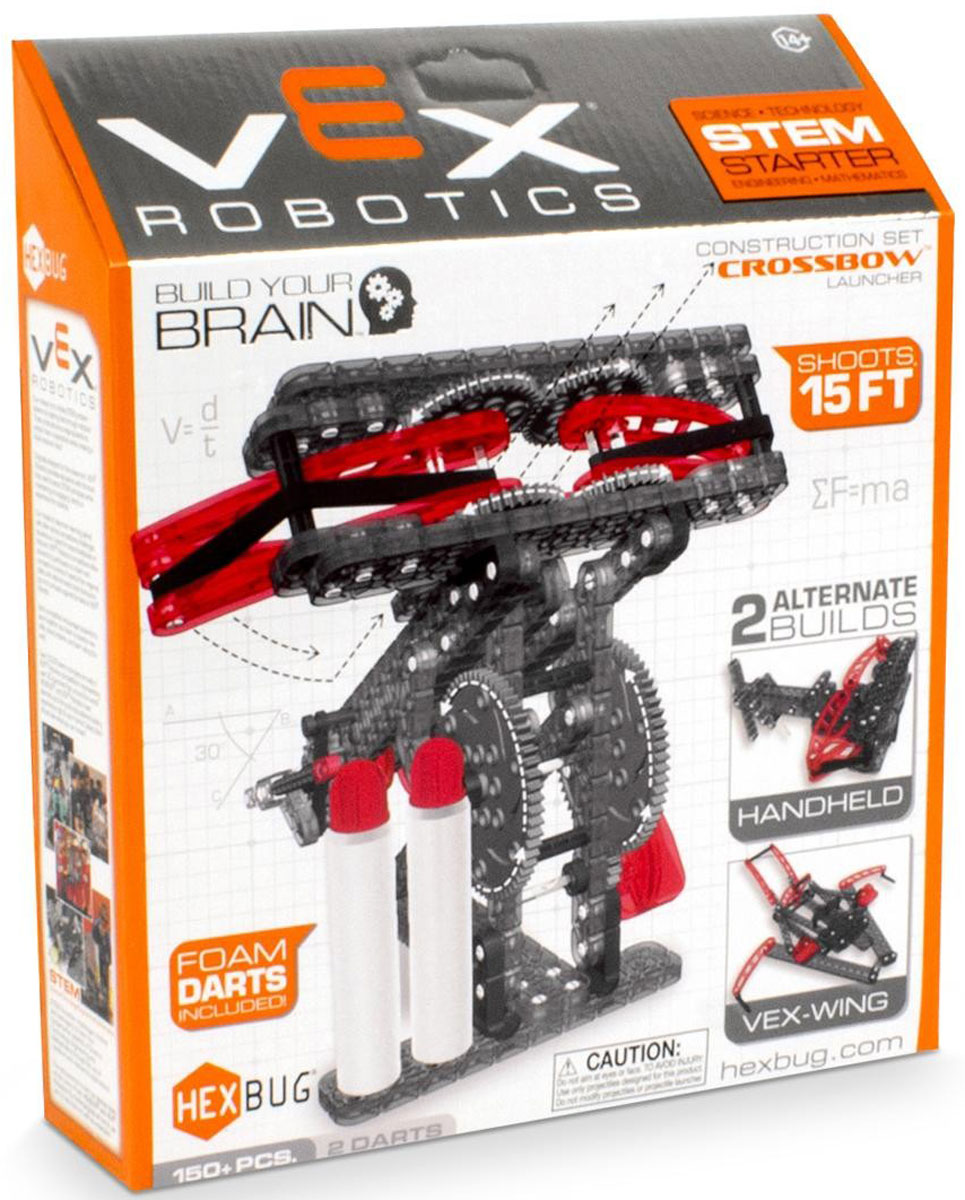 Hexbug Конструктор Vex Crossbow Launcher406-4210 Hexbug Конструктор Vex Crossbow Launcher406-4210Конструктор Hexbug Vex Crossbow Launcher привлечет внимание вашего ребенка. Он содержит 100 пластиковых элементов, из которых ребенок сможет собрать действующую модель средневековой осадной машины баллиста. Снаряды для машины - в комплекте. Дальность действия составляет около 4,5 метров.br>Игры с конструктором помогут ребенку развить воображение, внимательность, пространственное мышление и творческие способности. С его помощью детей можно познакомить с миром механики в игровой форме. А также такой набор будет интересен не только детям, но и родителям.