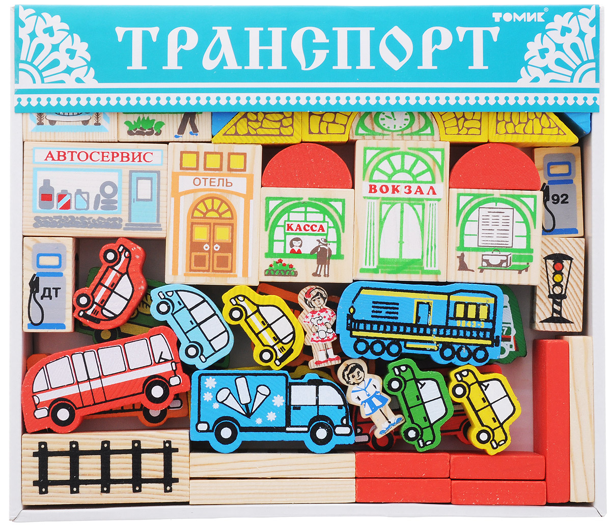 Томик Конструктор Городской транспорт7678-3 Томик Конструктор Городской транспорт7678-3Конструктор Томик Городской транспорт - это яркий деревянный конструктор, с помощью которого ребенок сможет построить маленький городок и катать по нему разнообразные машинки. Дети часто используют построенные сооружения в своих сюжетных играх, поэтому в наборах конструкторов есть фигурки людей, машин и деревьев. Малыш сможет не только построить целый город, но и как настоящий волшебник наполнить его жизнью. А придумывая сюжеты игр, ребенок развивает воображение, связную речь, овладевает навыками ролевого поведения.