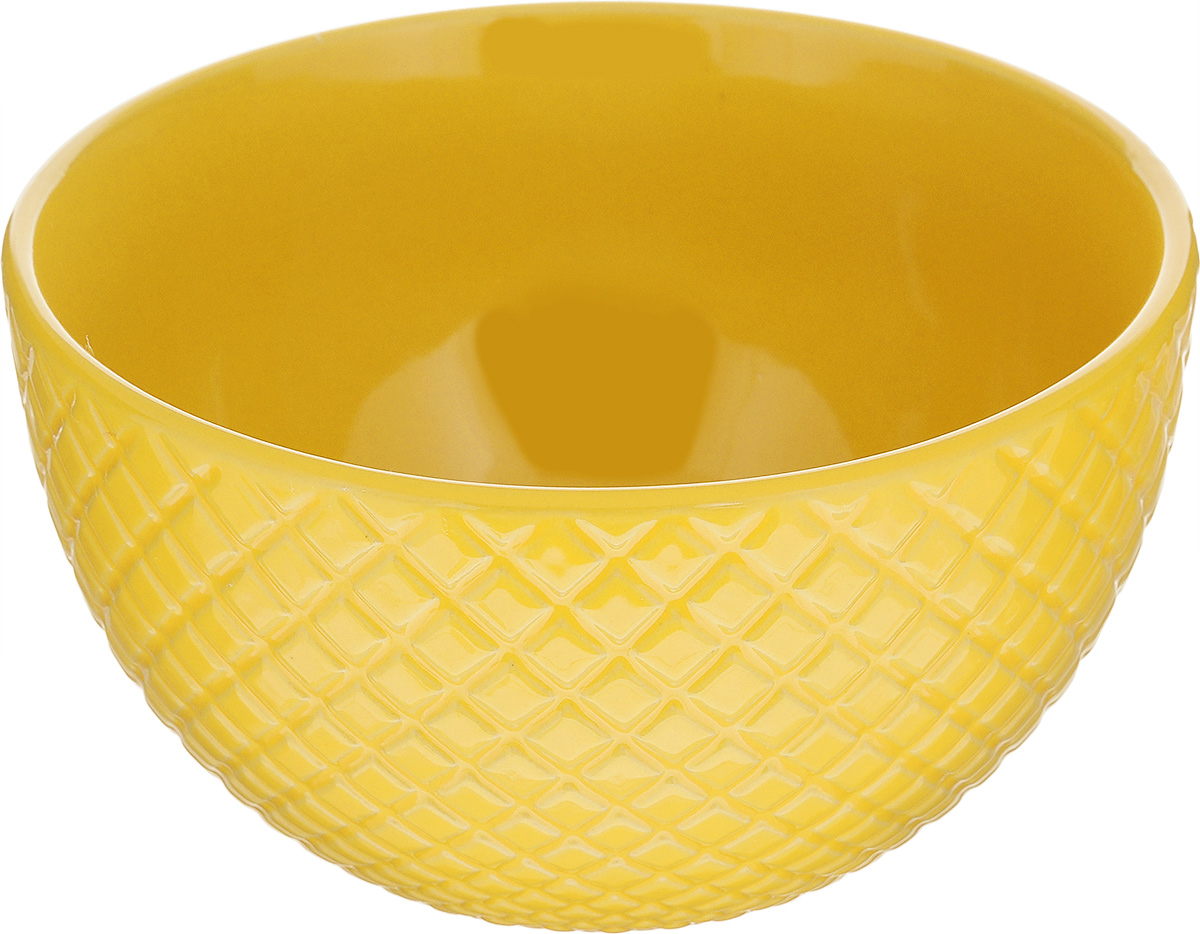 Миска Walmer Amber, цвет: желтый, диаметр 15 смW06112015 Миска Walmer Amber, цвет: желтый, диаметр 15 смW06112015Миска Walmer Amber изготовлена из высококачественной керамики и с внешней стороны декорирована изысканным рельефом. Миска идеально подходит для подачи супов, каш, сервировки салатов, закусок или соусов. Диаметр (по верхнему краю): 15 см.