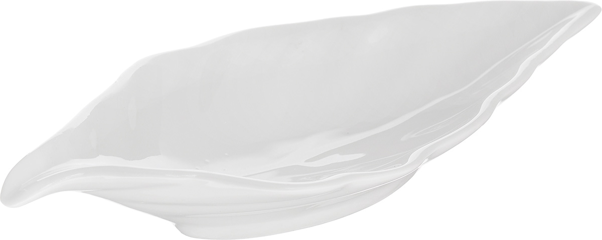 Блюдо сервировочное Walmer Leaf, цвет: белый, 18 х 8,5 смW10100018 Блюдо сервировочное Walmer Leaf, цвет: белый, 18 х 8,5 смW10100018Блюдо сервировочное Walmer Leaf изготовлено из высококачественного фарфора в виде листка. Блюдо - необходимая вещь при застолье. Вы можете использовать его для закусок, сырной нарезки, колбасных изделий и, конечно, горячих блюд. Оригинальное сервировочное блюдо станет изысканным украшением вашего праздничного стола. Размер блюда (по верхнему краю): 18 х 8,5 см.