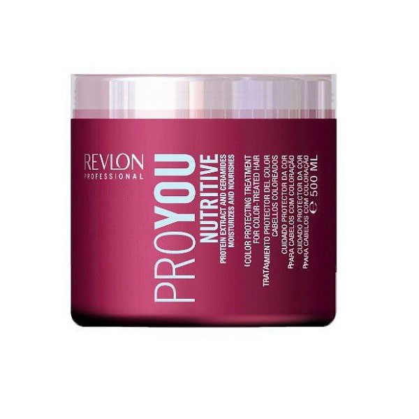 Revlon Professional Pro You Маска увлажняющая и питательная Nutritive Mask 500 мл7203139000 Revlon Professional Pro You Маска увлажняющая и питательная Nutritive Mask 500 мл7203139000В состав увлажняющаей и питательной маски для сухих волос Revlon Professional ProYou Nutritive входит высококонцентрированная соя и пшеничные протеины, которые укрепляют и восстанавливают кутикулу и внешнюю структуру волос. При этом достигается нормализация липидного слоя и оптимизируется состояние волосяных волокон. Также маска содержит кондиционер, придающий Вашим волосам мягкость и блеск, силу и упругость.