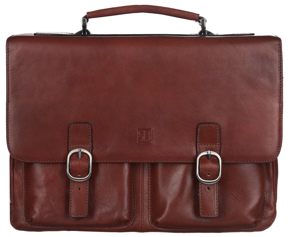 Портфель мужской Sergio Belotti, цвет: коричневый. 92769276 milano brown Портфель мужской Sergio Belotti, цвет: коричневый. 92769276 milano brownПортфель мужской Sergio Belotti выполнен из натуральной кожи, оформлен металлической фурнитурой и символикой бренда. Портфель содержит одно основное отделение, которое закрывается клапаном на два защелкивающихся замка. К замкам прилагается два ключика. Изделие содержит: карман-средник на молнии, врезной карман на молнии, пять накладных карманов для телефона и мелочей, три кармашка для кредитных карт, два кожаных фиксатора для ручек. Внутри клапана расположен потайной карман на молнии. На лицевой стороне портфеля, под клапаном, расположены два накладных кармана и врезной карман на молнии. На задней стороне портфеля расположен накладной карман, закрывающийся на две застежки-молнии. Портфель оснащен удобной ручкой для переноски и съемным плечевым ремнем регулируемой длины. Стильный портфель станет практичным аксессуаром, который идеально дополнит ваш образ.