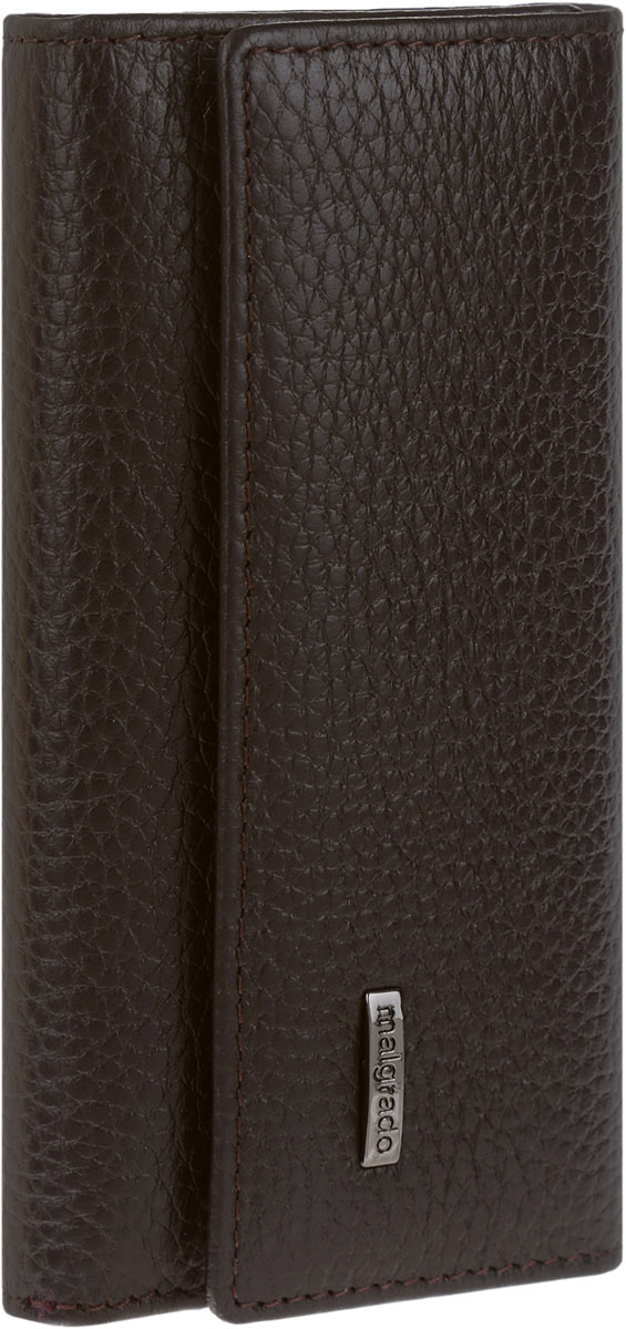 Ключница мужская Malgrado, цвет: темно-коричневый. 47006-5002D47006-5002D Brown Ключница мужская Malgrado, цвет: темно-коричневый. 47006-5002D47006-5002D BrownСтильная мужская ключница Malgrado изготовлена из натуральной кожи с фактурным тиснением и закрывается широким клапаном на две кнопки. Изделие оформлено металлической пластиной с гравировкой бренда. Внутри ключницы расположено шесть крючков для ключей, кармашек на застежке-молнии, потайной карман и металлическое кольцо для возможности крепления к поясу или сумке. Ключница упакована в фирменную коробку. Этот аксессуар станет замечательным подарком человеку, ценящему качественные и практичные вещи.