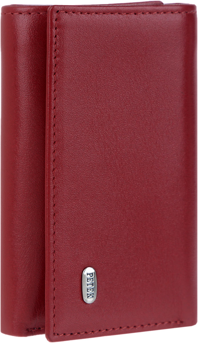 Ключница женская Petek 1855, цвет: бордовый. 509.4000.10509.4000.10 Red Ключница женская Petek 1855, цвет: бордовый. 509.4000.10509.4000.10 RedСтильная женская ключница Petek 1855 выполнена из натуральной кожи и оформлена металлической пластиной с гравировкой бренда. Изделие закрывается на клапан с кнопкой. Внутри находится шесть металлических крючков для ключей, отделение для купюр, прорезной карман на застежке-молнии и карман с сетчатым окошечком. Ключница упакована в фирменную коробку. Этот аксессуар станет замечательным подарком человеку, ценящему качественные и практичные вещи.