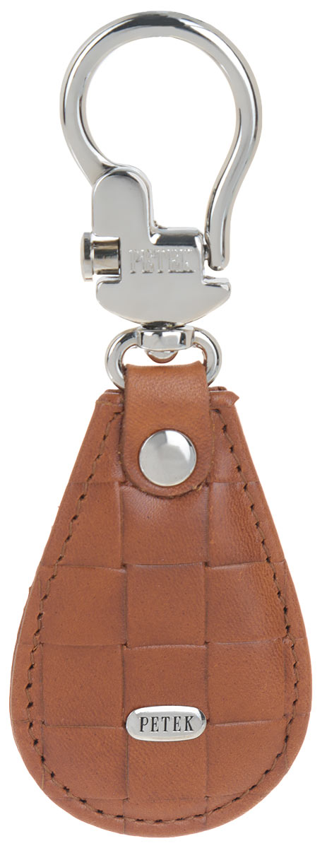 Брелок женский Petek 1855, цвет: карамельный. 508.023.37508.023.37 Caramel Брелок женский Petek 1855, цвет: карамельный. 508.023.37508.023.37 CaramelСтильный женский брелок Petek 1855 выполнен из натуральной кожи с декоративным тиснением. Изделие оформлено металлической пластиной с гравировкой бренда и оснащено металлическим карабином. Брелок упакован в фирменную коробку. Такой брелок станет стильным дополнением к ключам.