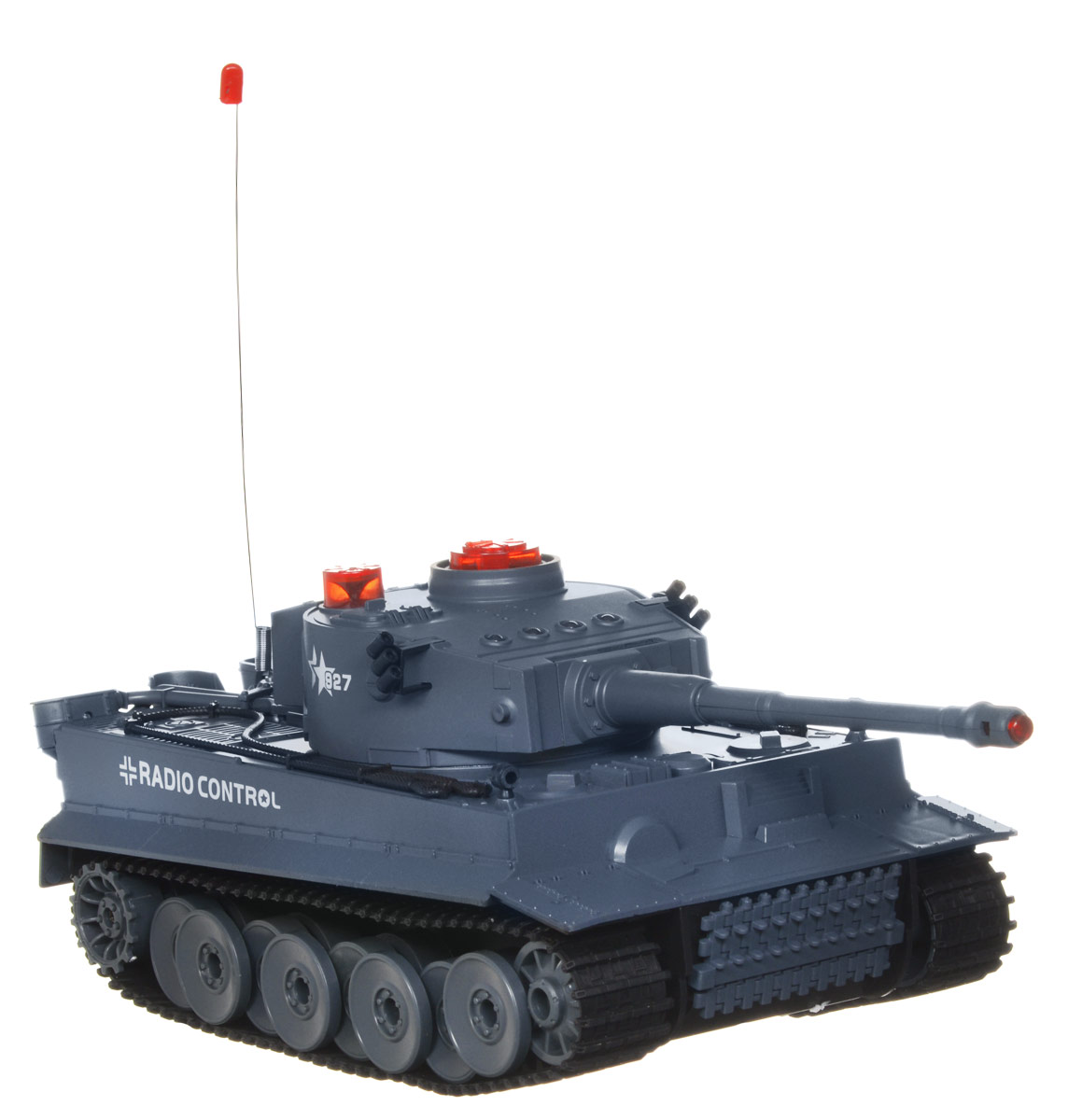 ABtoys Танк на радиоуправлении C-00058C-00058 ABtoys Танк на радиоуправлении C-00058C-00058Радиоуправляемый Боевой танк понравится не только малышам, но и взрослым любителям военной техники. Игрушка выполнена из безопасного прочного пластика с элементами из металла и дополнена системой инфракрасного наведения. Танк может двигаться вправо, влево, вперед и назад, вращаться на месте. Башня танка может вращаться направо и налево на 180 градусов, а регулируемая пушка опускается и поднимается. Вверху танка имеются индикаторы жизни и питания. Радиус действия пульта управления составляет 10 метров, радиус инфракрасных выстрелов - 3 метра. Реалистичные световые и звуковые эффекты при стрельбе позволяют еще глубже окунуться в атмосферу настоящего танкового боя. Радиоуправляемые игрушки развивают многочисленные способности ребенка: мелкую моторику, пространственное мышление, реакцию и логику. Порадуйте своего ребенка таким замечательным подарком! Игрушка работает от съемного аккумулятора напряжением 7,2V с зарядным устройством (входят в комплект). ...