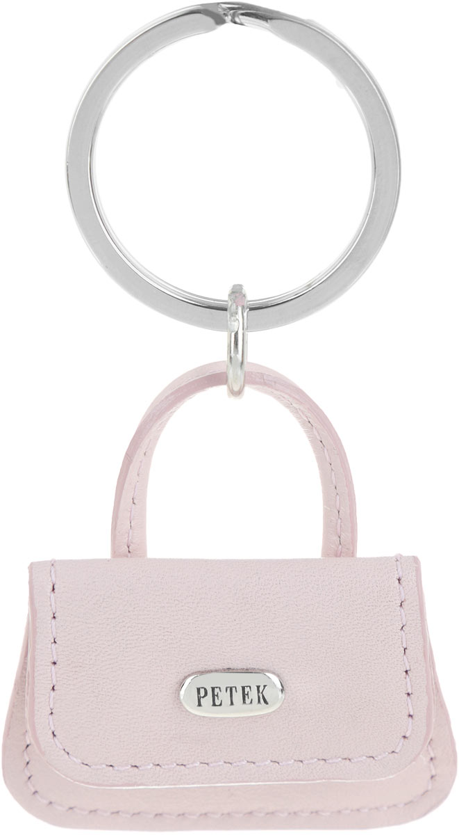 Брелок женский Petek 1855, цвет: светло-розовый. 1514.4000.181514.4000.18 L.Pink Брелок женский Petek 1855, цвет: светло-розовый. 1514.4000.181514.4000.18 L.PinkСтильный женский брелок Petek 1855 выполнен из натуральной кожи в виде сумочки. Сумочка закрывается на клапан с кнопкой. Модель оформлена металлической пластиной с гравировкой бренда и оснащена металлическим кольцом. Брелок упакован в фирменную коробку. Такой брелок станет стильным дополнением к ключам.
