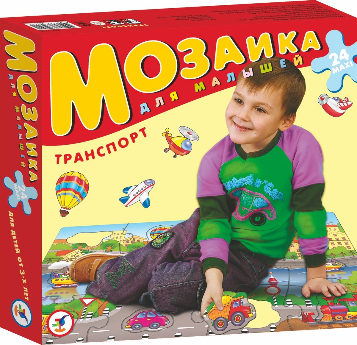 Дрофа-Медиа Мозаика Транспорт1719 Дрофа-Медиа Мозаика Транспорт1719Игра Транспорт прекрасно подходит для первого знакомства малыша с мозаикой, способствует формированию навыка соединения целого изображения из нескольких элементов. Крупные и яркие детали мозаики удобно собирать на полу. Ребенок научится складывать сюжетную картинку из нескольких частей и подбирать подходящие по форме недостающие фрагменты рисунка. Набор из 12 крупных пазловых элементов, внутри каждого пазла вырублена фигурка. Игра развивает зрительное восприятие, образное мышление и мелкую моторику рук, расширяют кругозор.